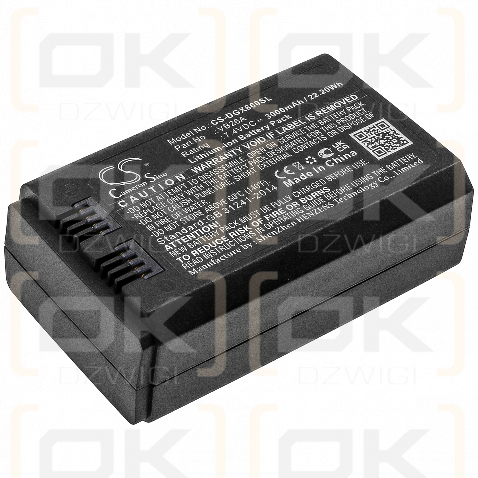 GODOX V860III / VB26A 3000 mAh Li-Ion 7,4 V (Cameron Sino)