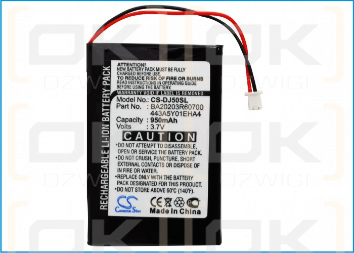 DELL Jukebox HVD3T / BA20203R60700 950mAh Li-ion 3.7V (Cameron Sino)