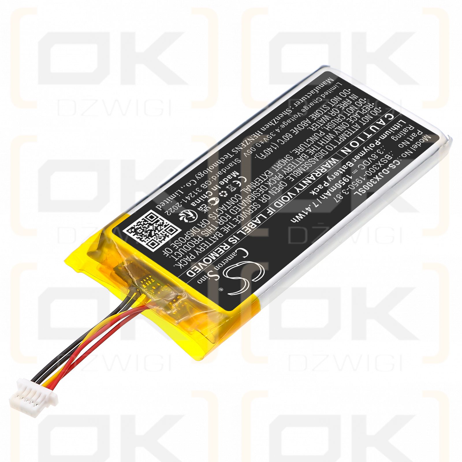 DJI MIC Mini / BSX300-1950-3.87 1950 mAh Li-Polymer 3,8 V (Cameron Sino)