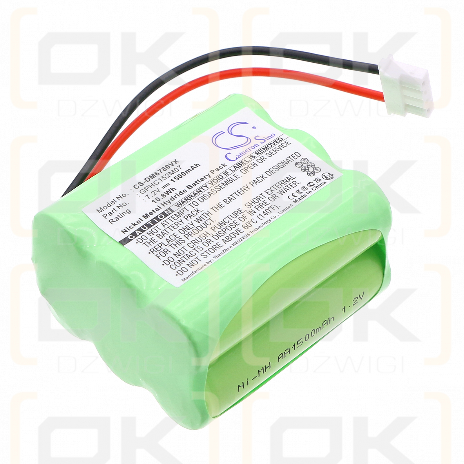 Mint Plus 5000 / GPHC152M07 1500mAh Ni-MH 7.2V (Cameron Sino)