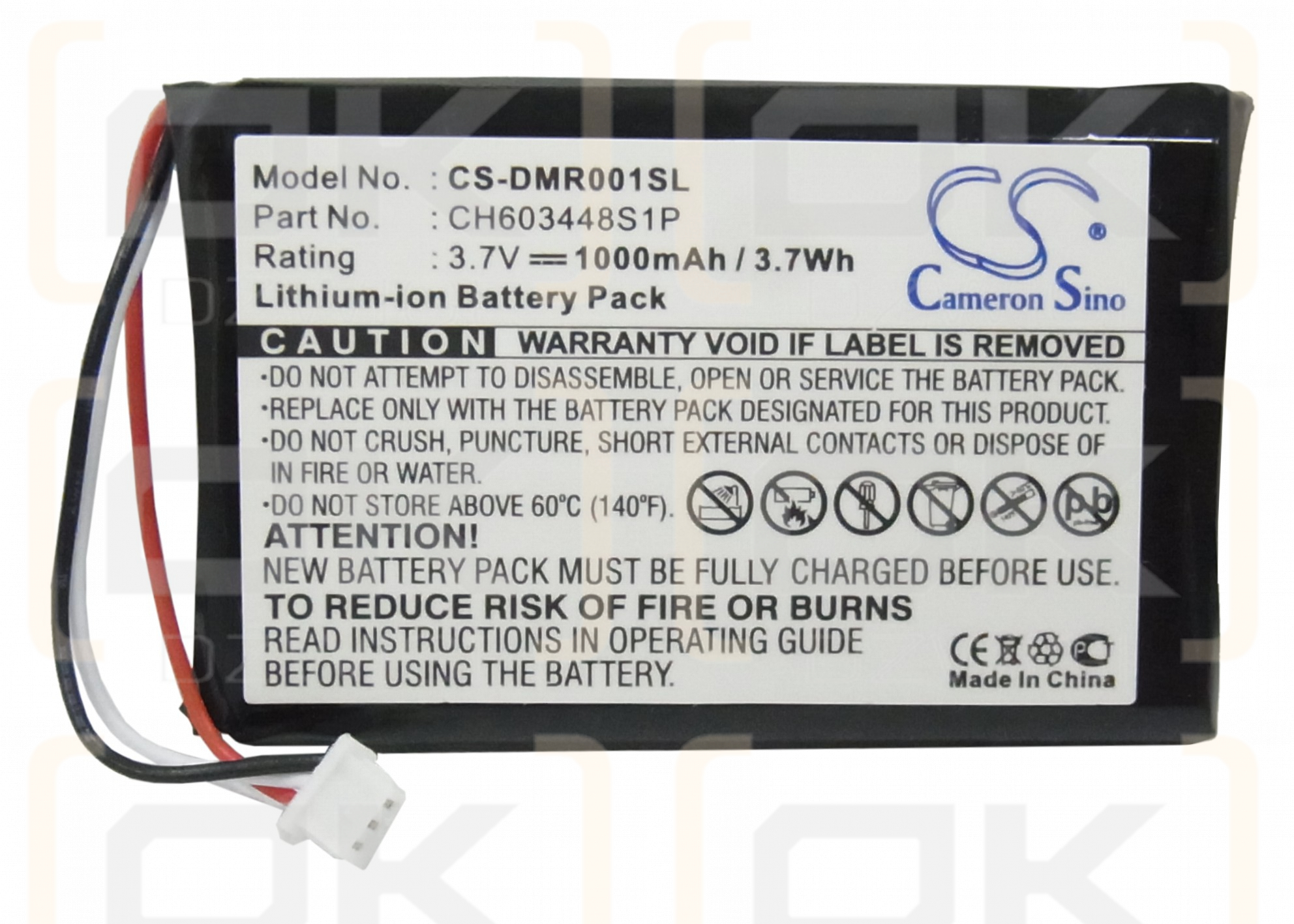 ESPN DMR-1 / CH603448S1P 1000 mAh Li-Ion 3,7 V (Cameron Sino)