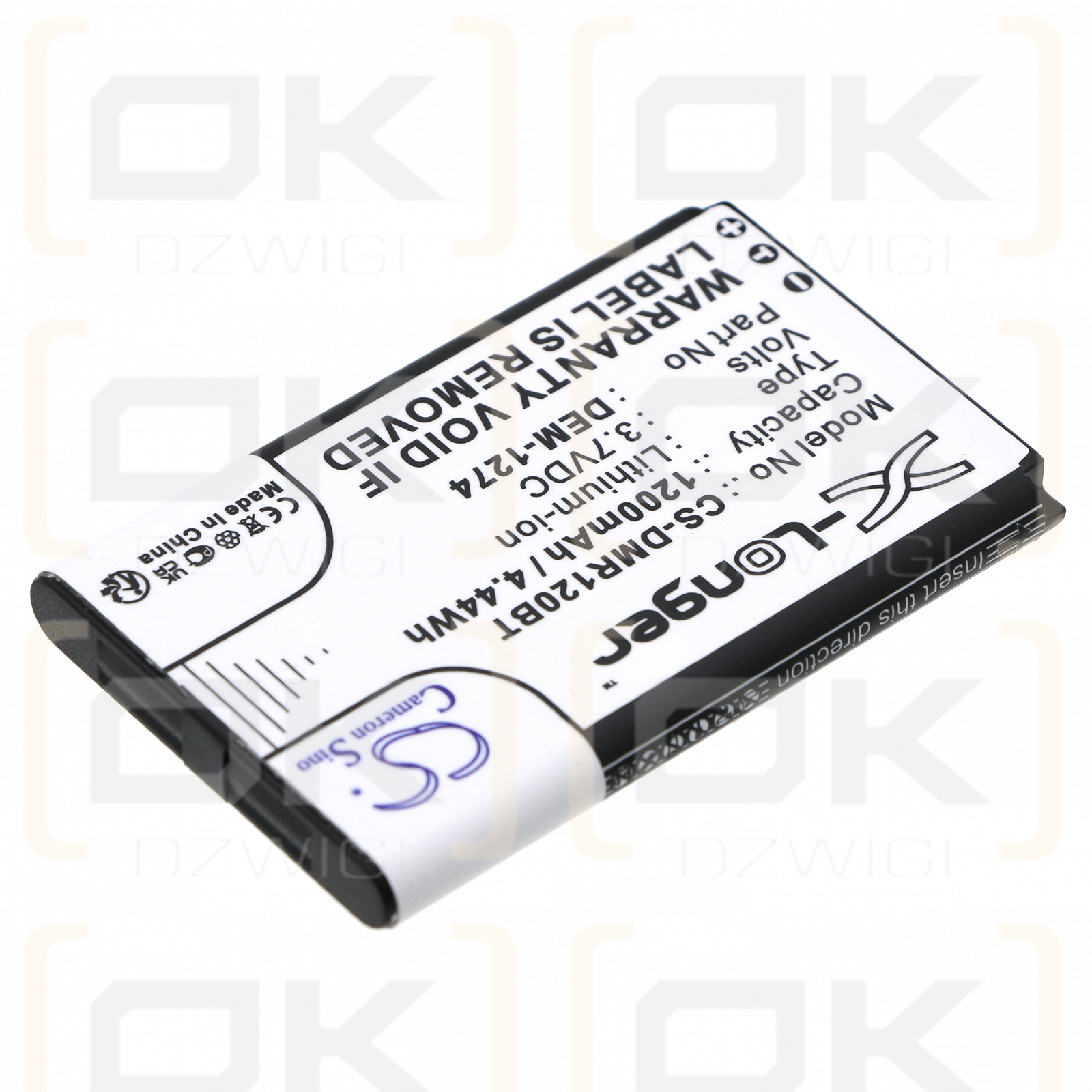 Magallanes K32RF / DEM-1274 1200mAh Li-ion 3.7V (Cameron Sino)