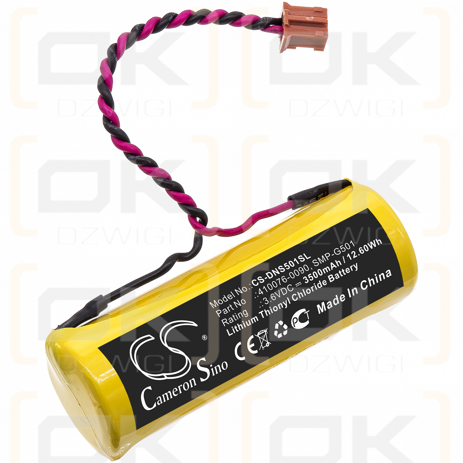 Denso SMP-G501 ​​/ 410076-0090 3500 mAh Li-SOCl2 3,6 V (Cameron Sino)