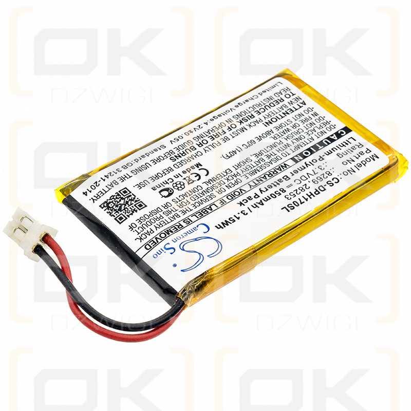 Marmitek VDP210BP / 8269 850mAh Li-Polymer 3.7V (Cameron Sino)