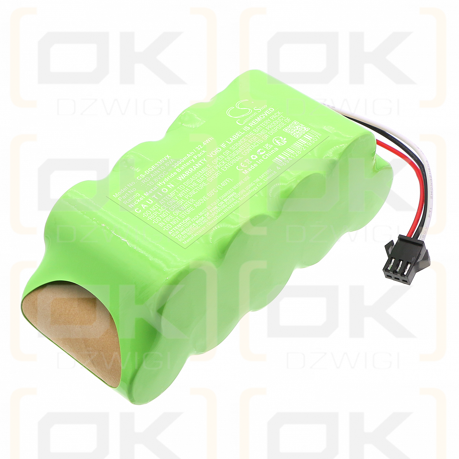 Diqee 330C / RD-AIN10.8VA 3000mAh Ni-MH 10.8V (Cameron Sino)