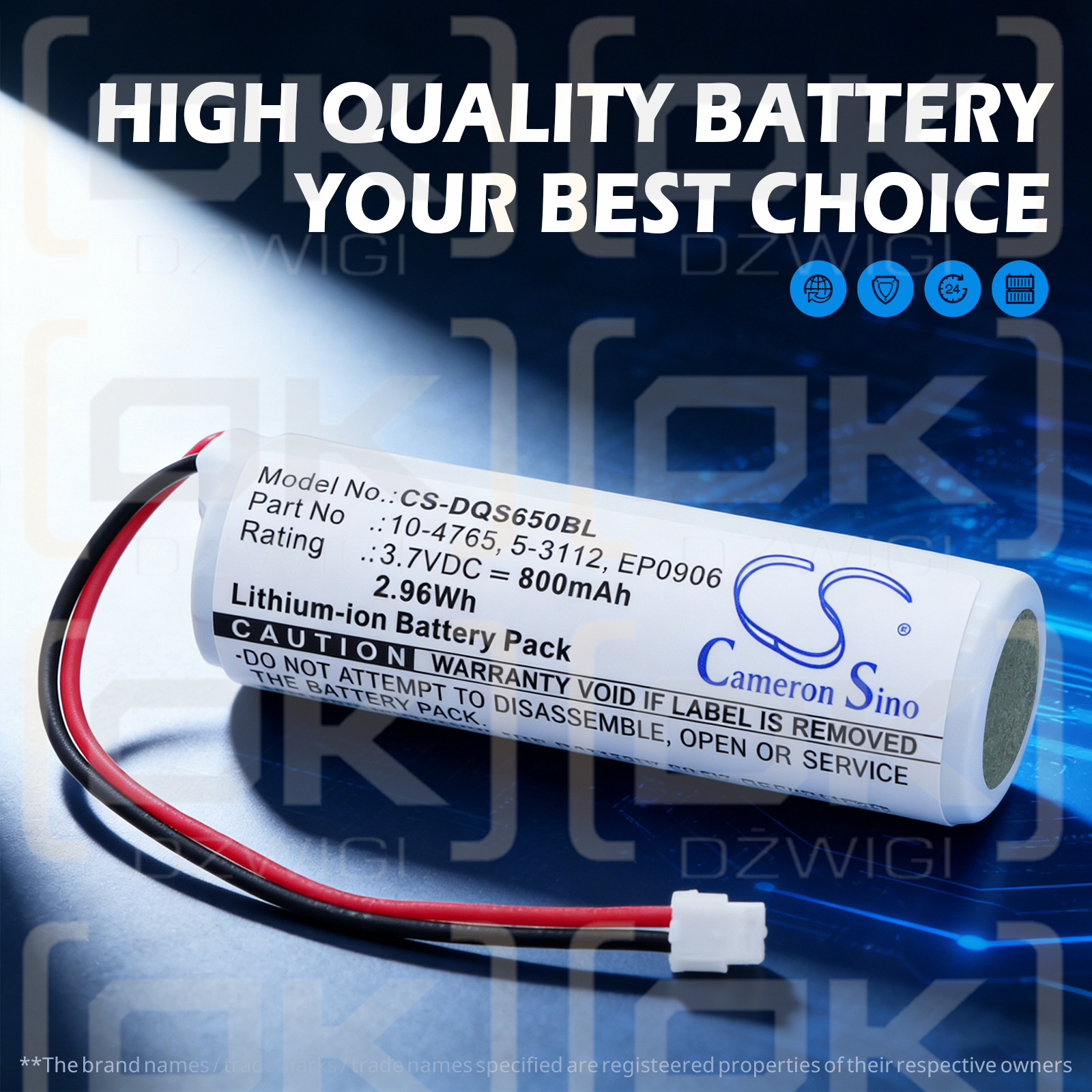 Datalogic QS65-2040032-401R / 10-4765 800 mAh Li-Ion 3,7 V (Cameron Sino)