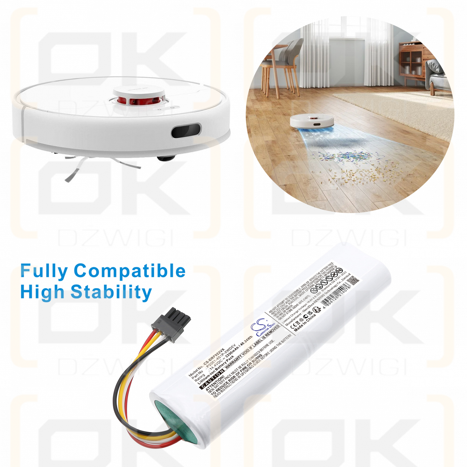 Dreame RLF22GA / P2051-4S1P-XWDEV 3350mAh Li-ion 14.4V (Cameron Sino)
