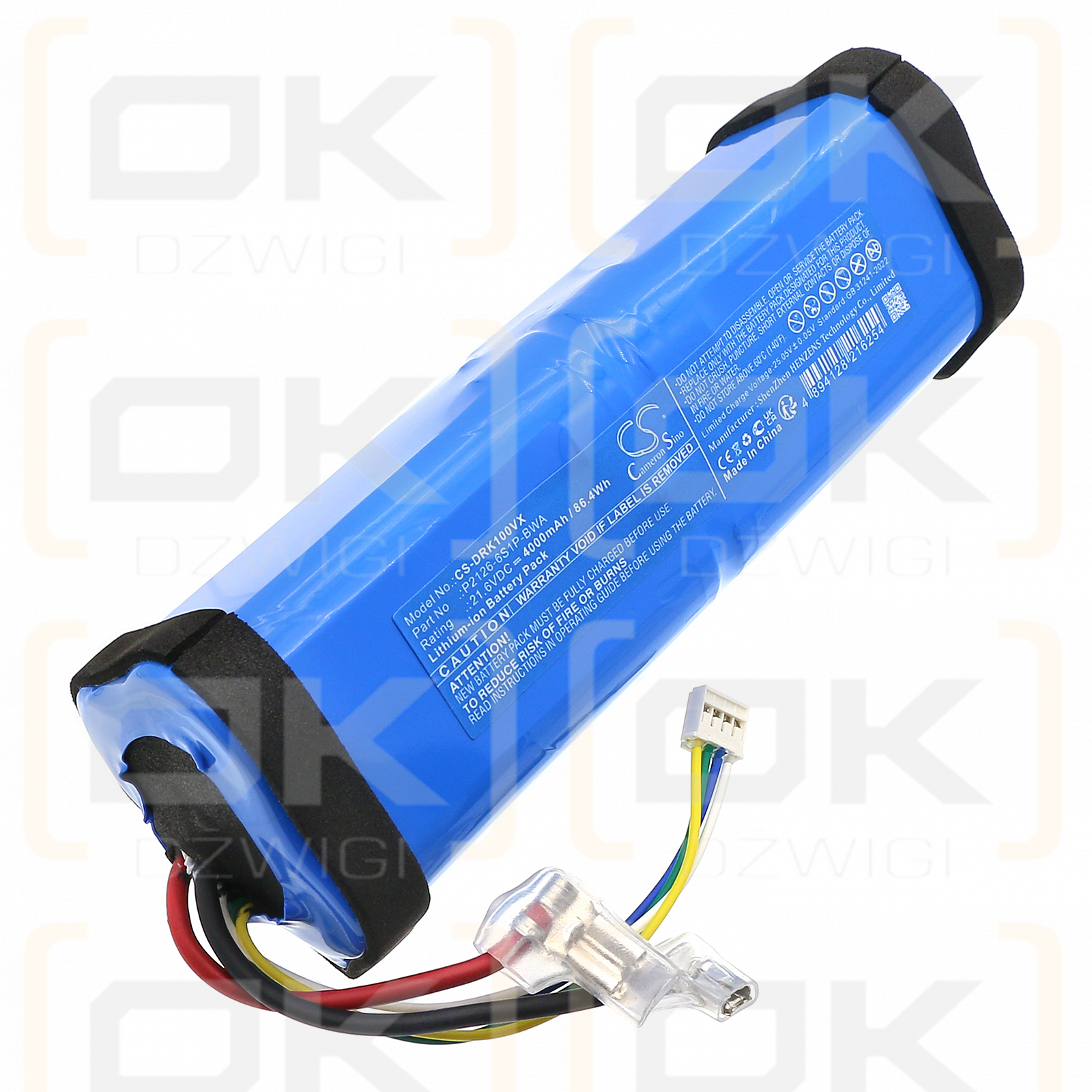 Dreame Mova K10 / P2126-6S1P-BWA 4000 мАч литий-ионный 21,6 В (Cameron Sino)