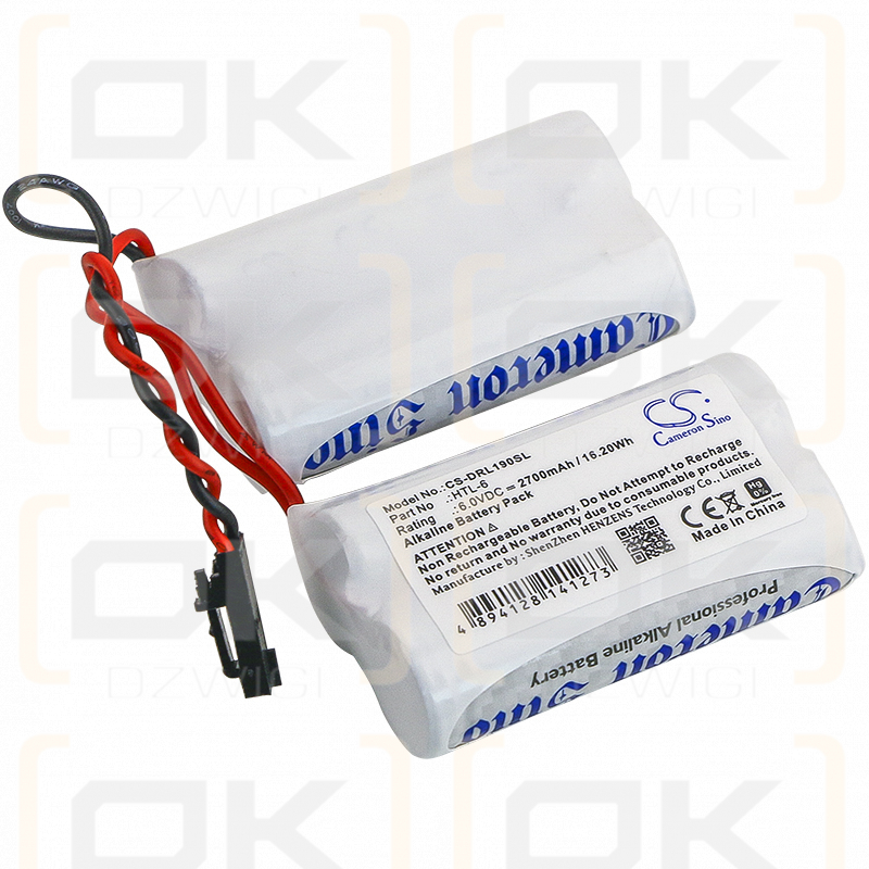 Saflock 6800121/6800-12-1 2700mAh Alcalino 6.0V (Cameron Sino)