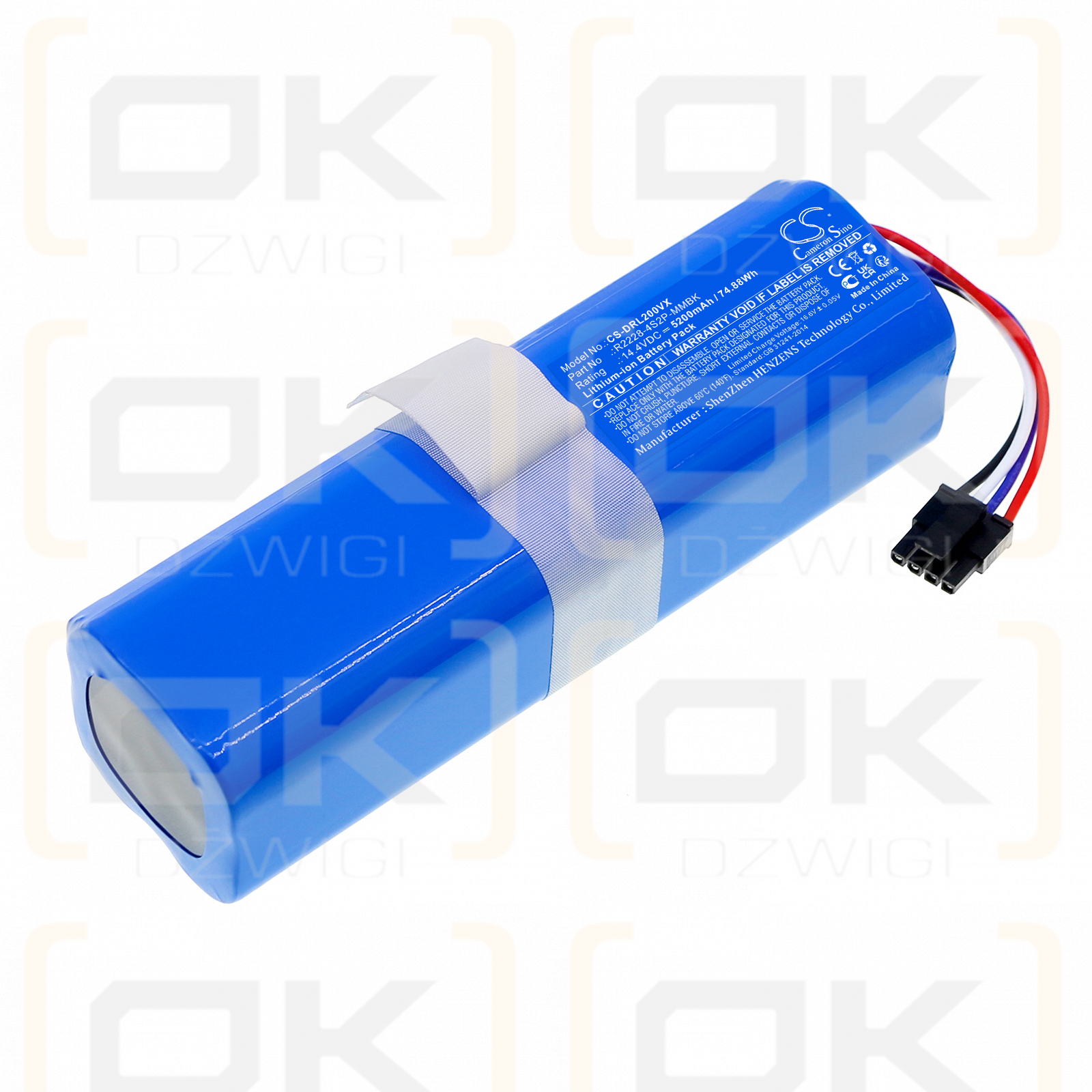 Dreame L10s Ultra Gen2 / R2228-4S2P-MMBK 5200mAh Li-ion 14.4V (Cameron Sino)