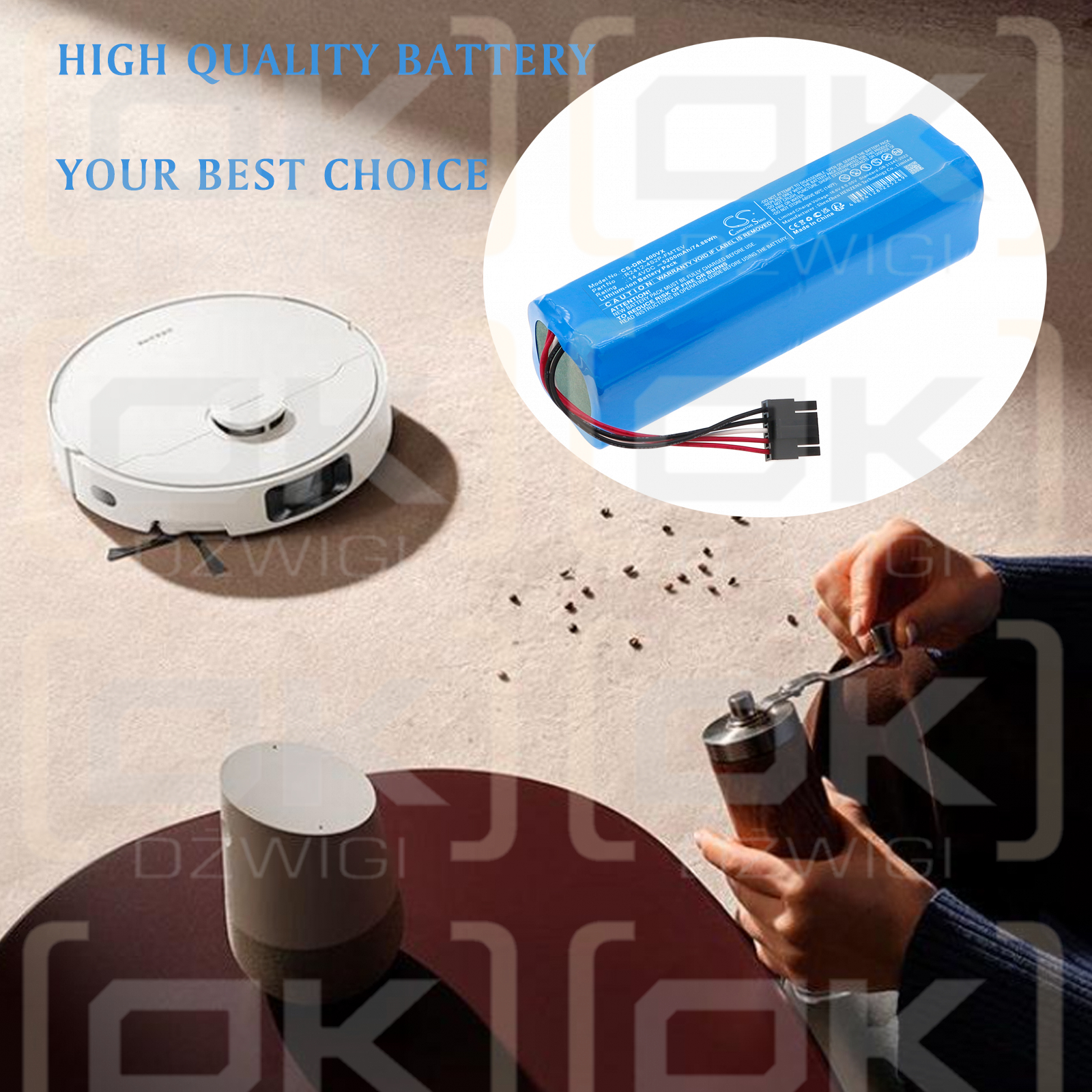 Dreame RCDE0303-1 / R2412-4S2P-FMTEV 5200 mAh Li-ion 14.4 V (Cameron Sino)