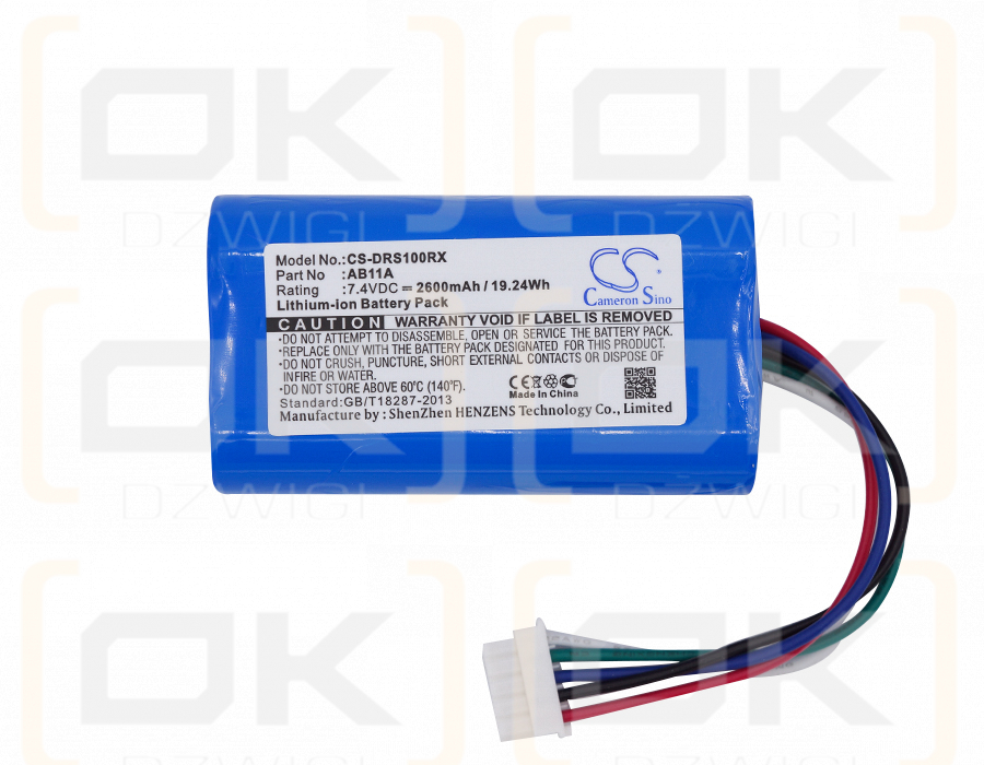 Transmisor 3DR Solo / AB11A 2600mAh Li-ion 7.4V (Cameron Sino)