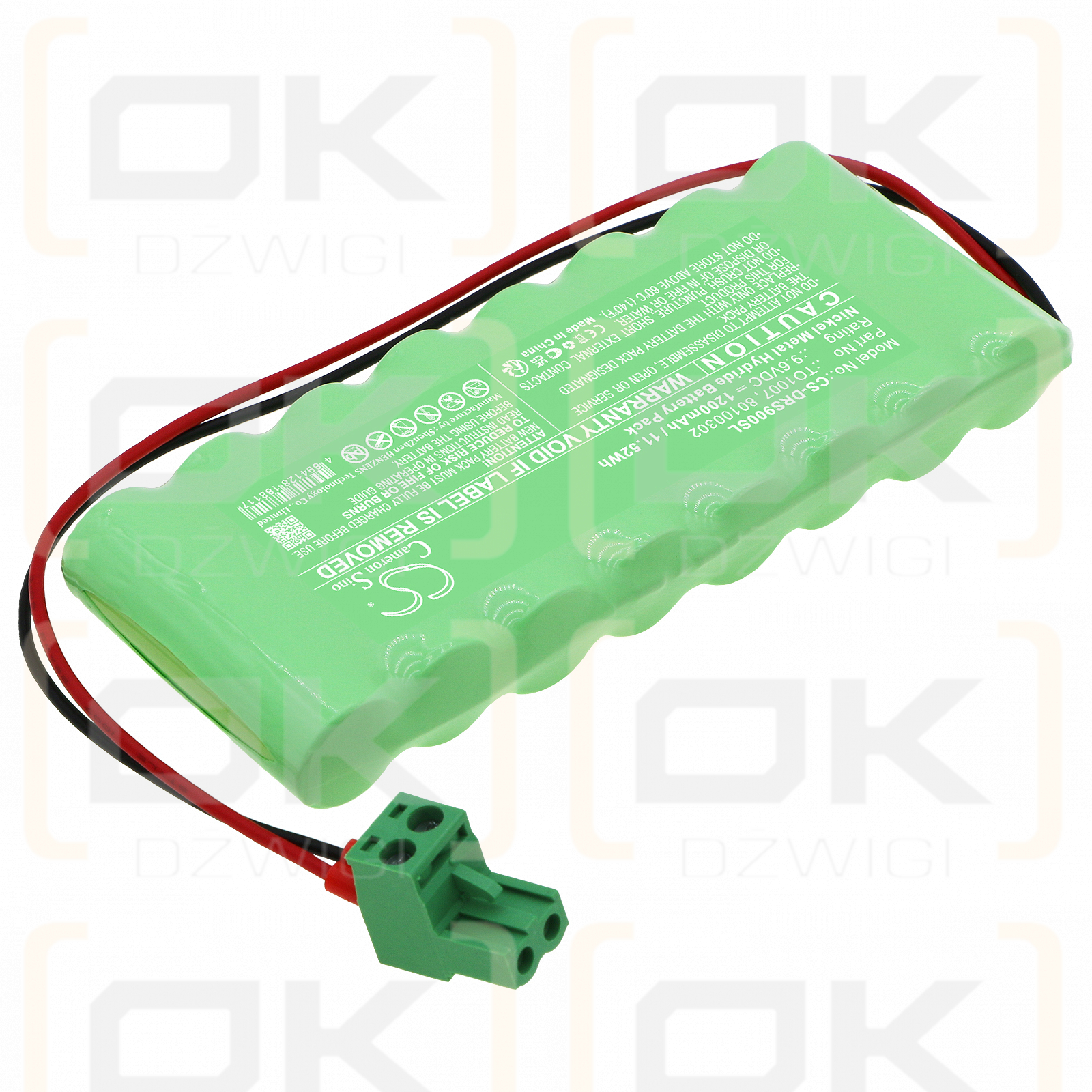 Dorma ADT007 / TO1007 1200 mAh Ni-MH 9,6 V (Cameron Sino)