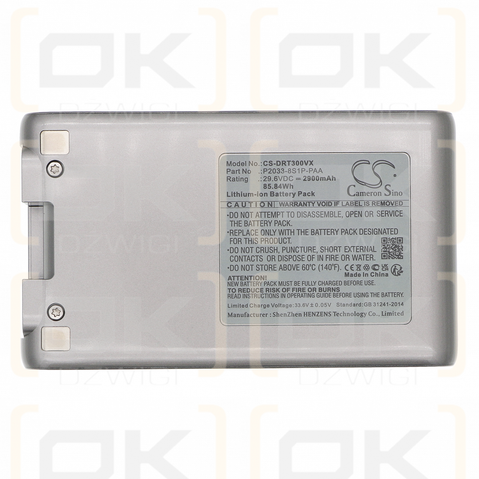 Dreame T30 Neo / P2033-8S1P-PAA 2900mAh Li-ion 29.6V (Cameron Sino)