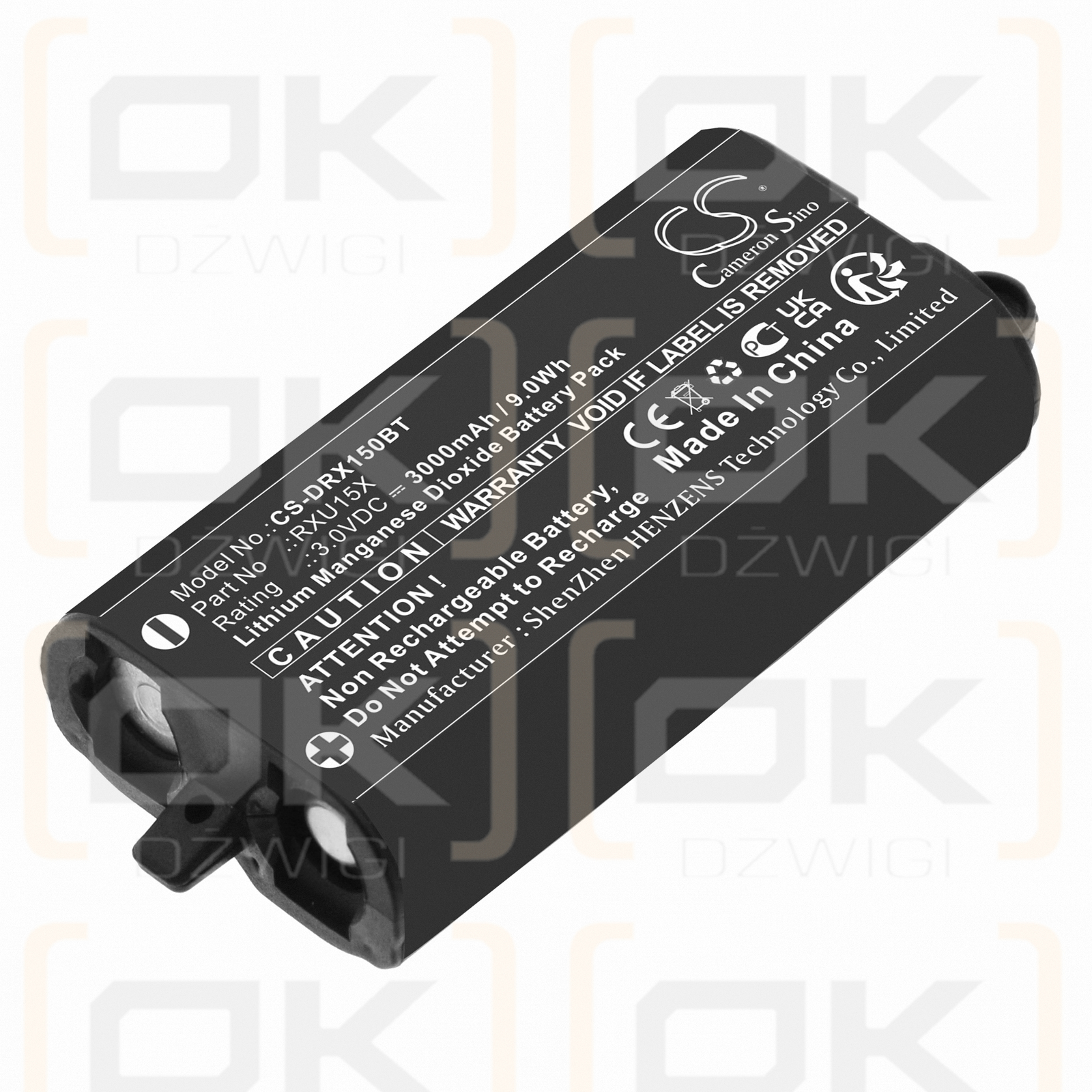 DAITEM SH156AX / RXU15X 3000mAh Li-MnO2 3.0V (Cameron Sino)