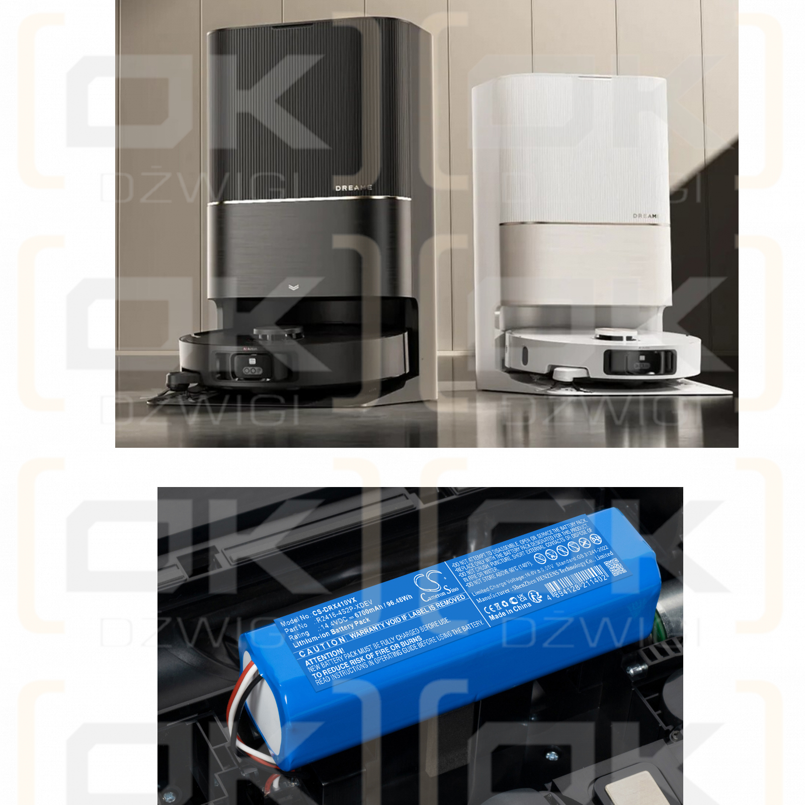 Dreame ‎RLX73CE / R2416-4S2P-XDEV 6700mAh Li-ion 14.4V (Cameron Sino)