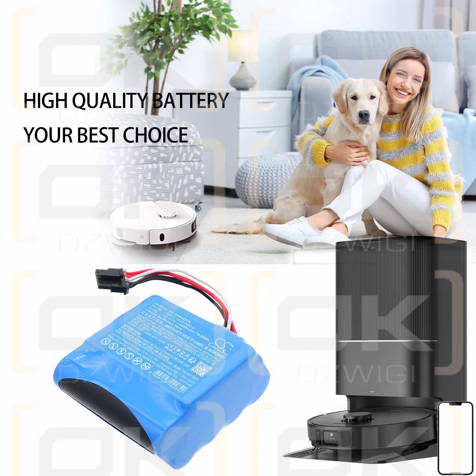 Dreame X40 Pro / R2401-4S2P-MMYD 5200 mAh Li-ion 14.4 V (Cameron Sino)