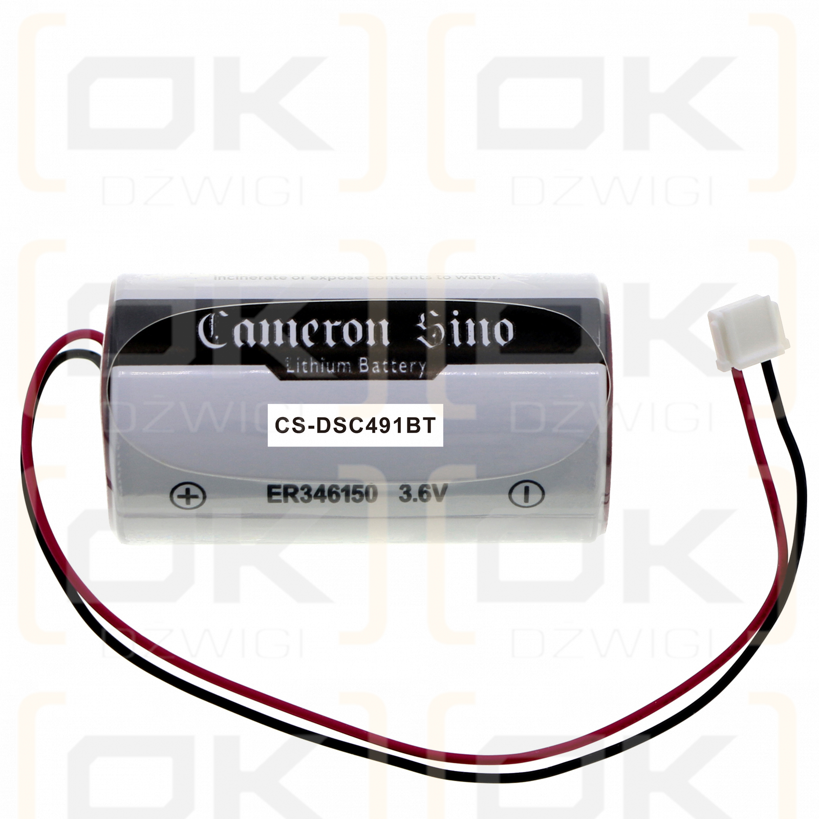 DSC 2 way Wireless external siren / ER34615M-T1 14500mAh Li-MnO2 3.6V (Cameron Sino)