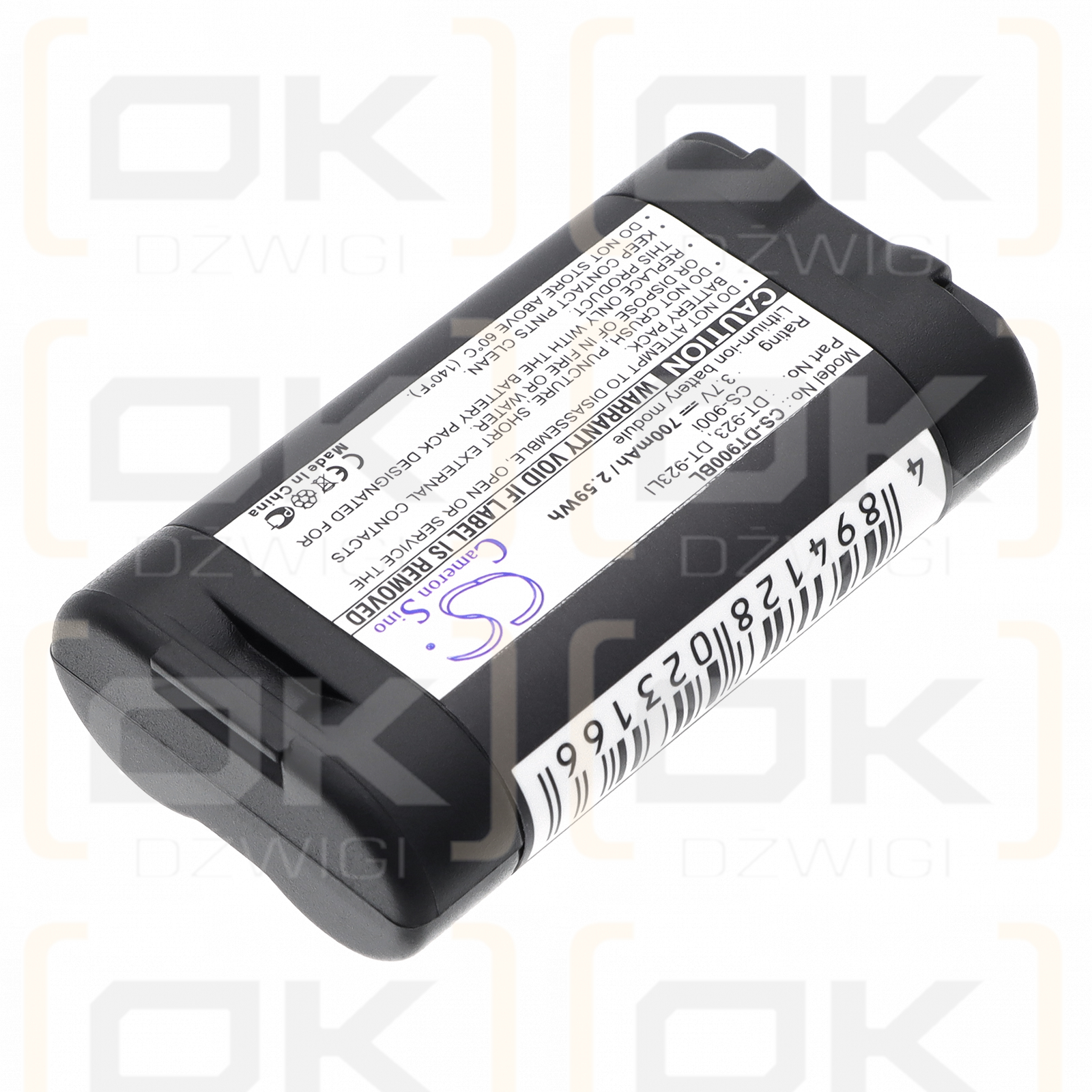 Casio DT-923LIB / DT-923 700 mAh Li-Ion 3,7 V (Cameron Sino)