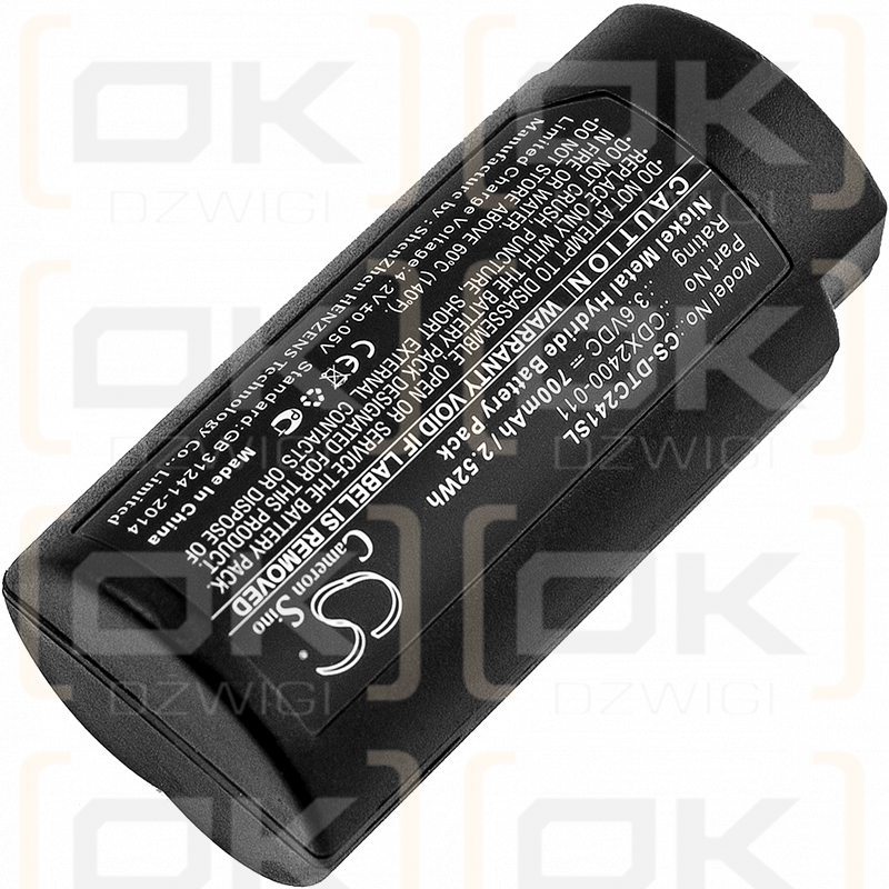 CorDex TP2410XP / CDX2400-011 700mAh Ni-MH 3.6V (Cameron Sino)