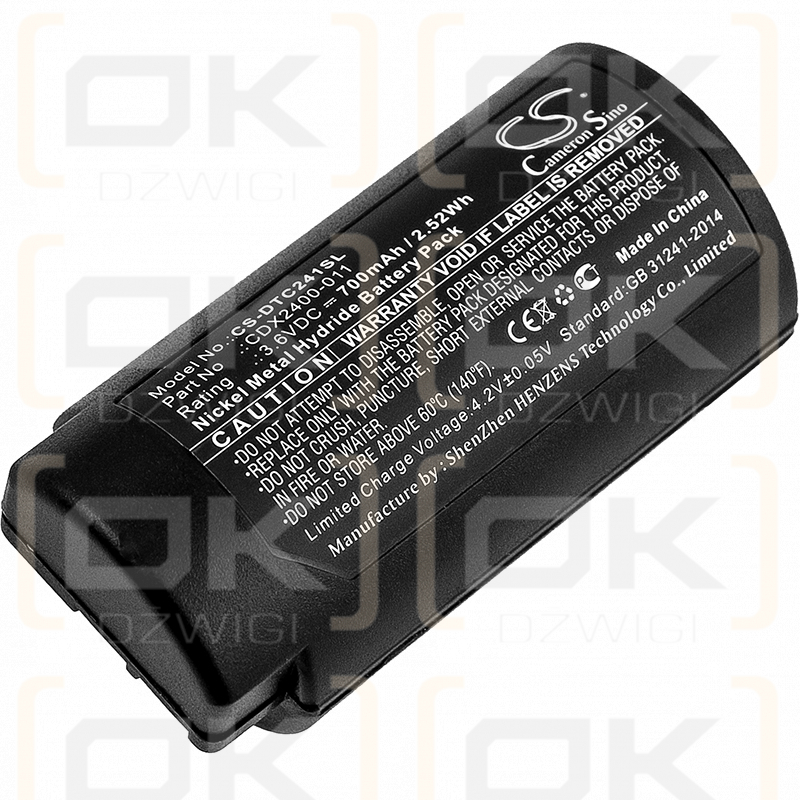 CorDex TP2410XP / CDX2400-011 700mAh Ni-MH 3.6V (Cameron Sino)