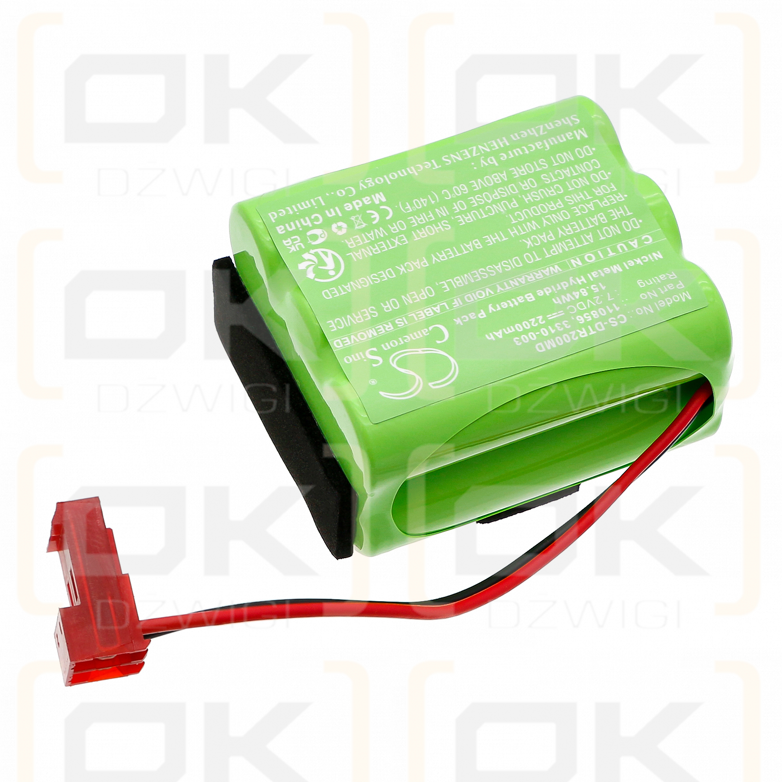 Datrend Oxitest Plus 7 SpO2 Simulator / 110856 2200mAh Ni-MH 7.2V (Cameron Sino)