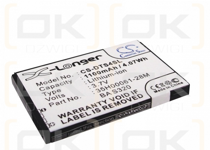T-Mobile MDA Basic / 35H00061-26M 1100 mAh Li-Ion 3,7 V (Cameron Sino)