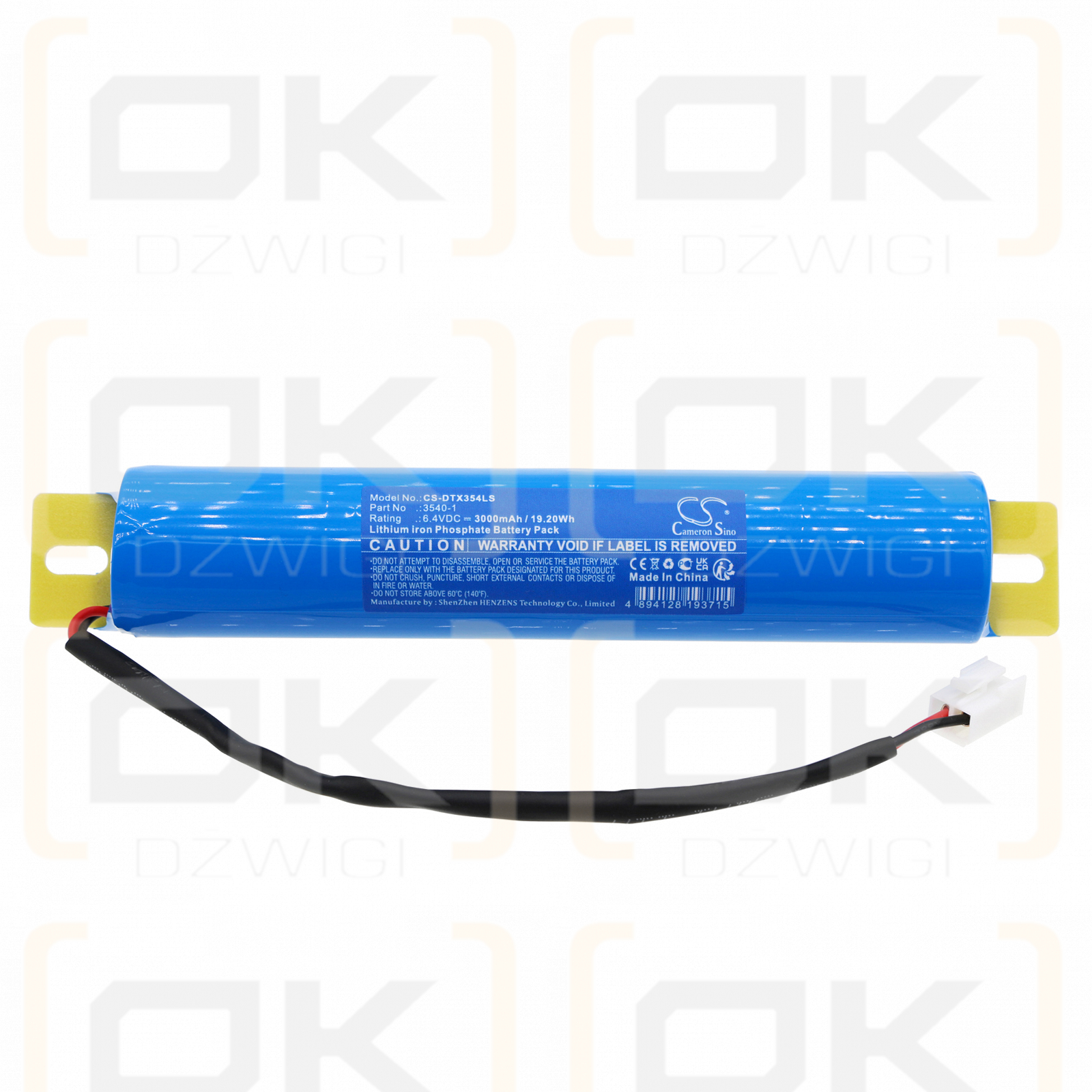 DOTLUX 3538-140180 / 3540-1 3000mAh LiFePO4 6.4V (Cameron Sino)