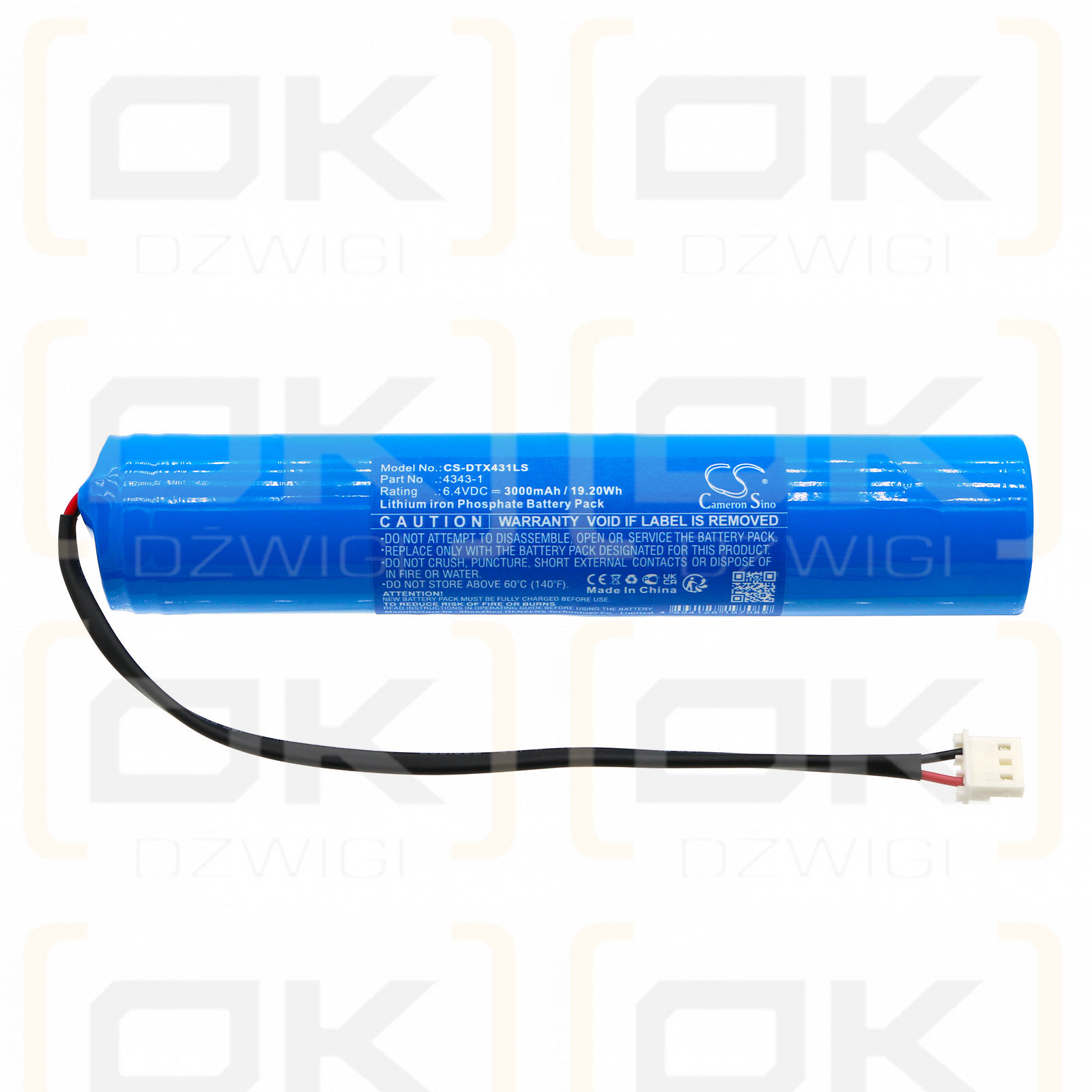 DOTLUX NOTSTROM AKKU-KIT / 4343-1 3000mAh LiFePO4 6.4V (Cameron Sino)