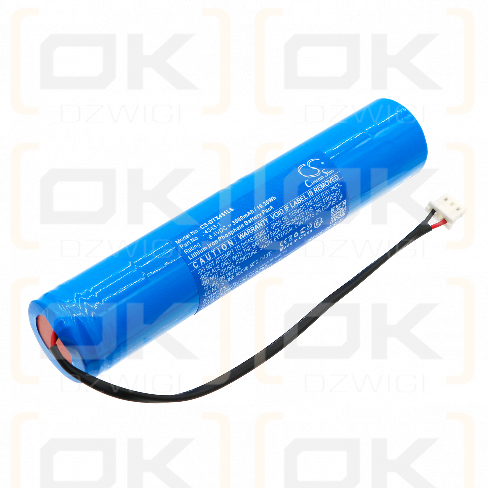 DOTLUX NOTSTROM AKKU-KIT / 4343-1 3000mAh LiFePO4 6.4V (Cameron Sino)