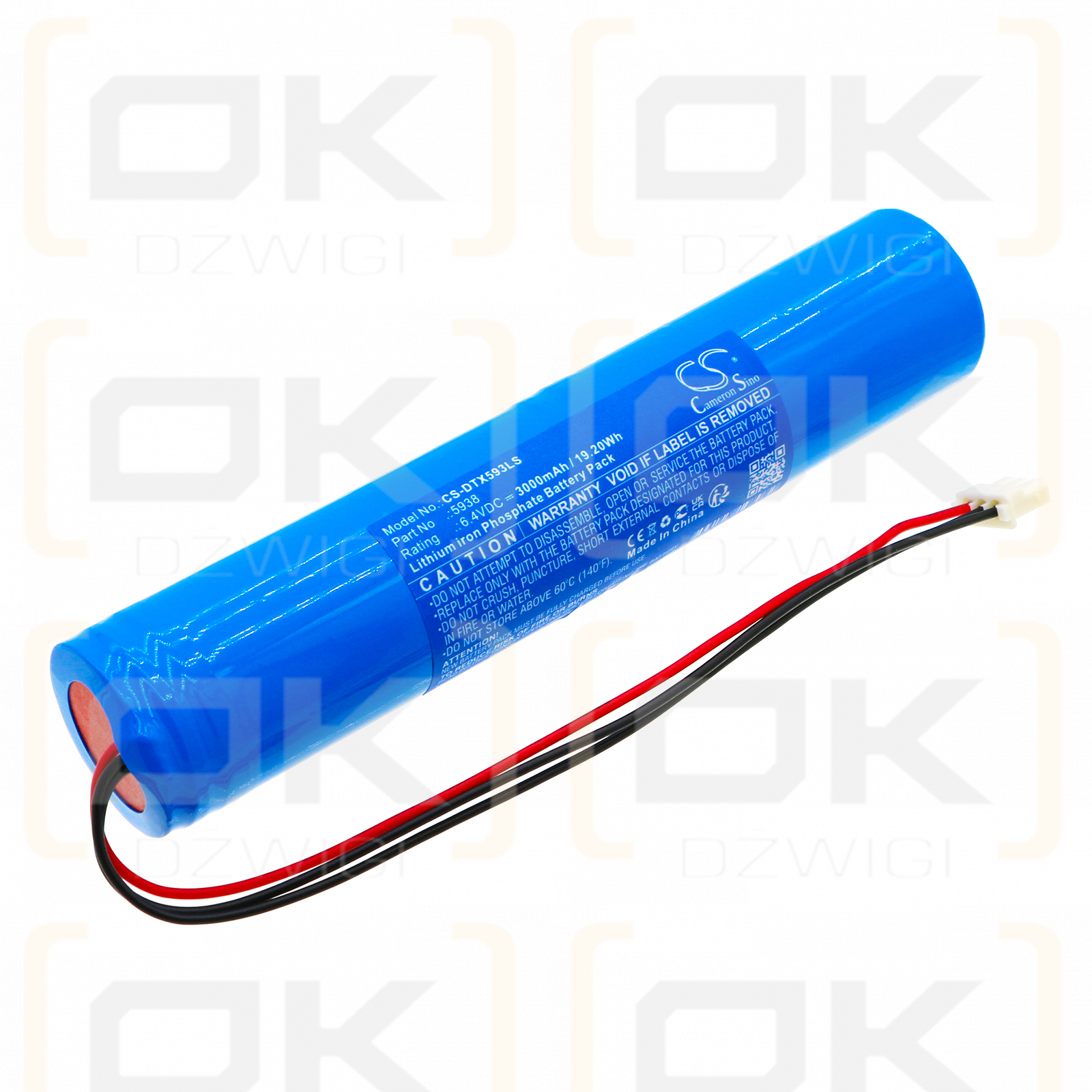 DOTLUX 4343-2 / 5938 3000 mAh LiFePO4 6,4 V (Cameron Sino)