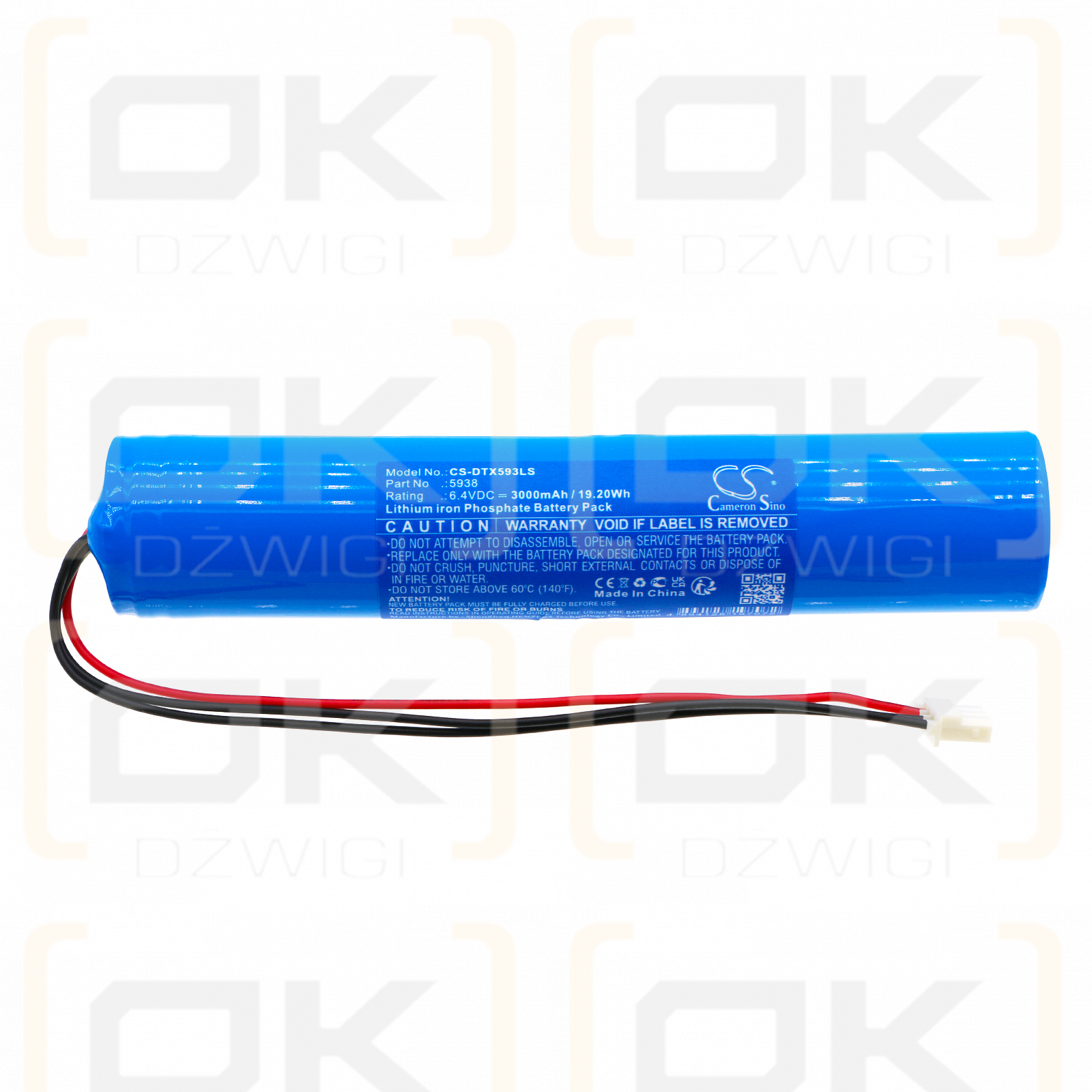 DOTLUX 4343-2 / 5938 3000 mAh LiFePO4 6,4 V (Cameron Sino)