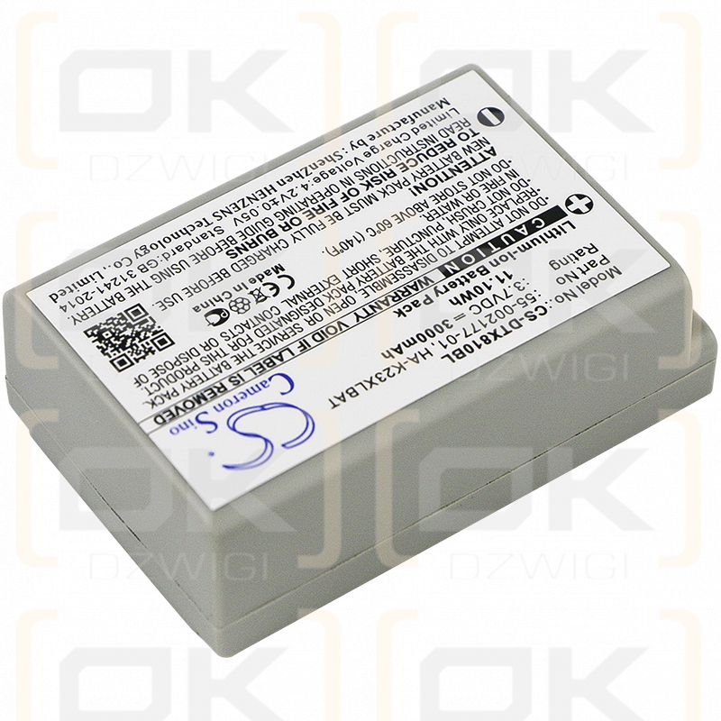 Casio DT-X200-20E / 55-002177-01 3000mAh Li-ion 3.7V (Cameron Sino)