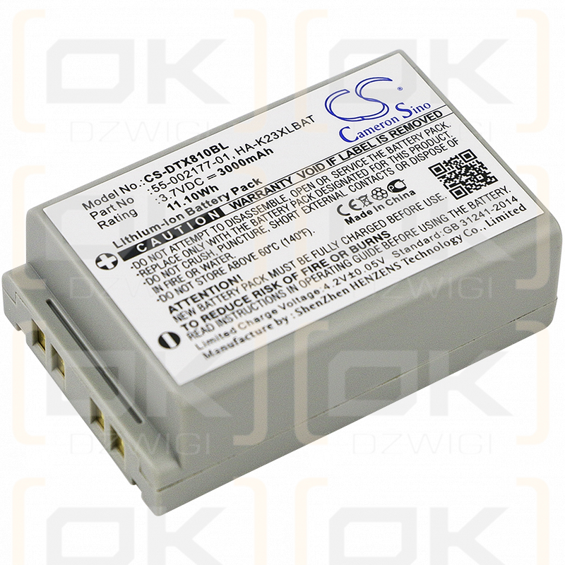 Casio DT-X200-20E / 55-002177-01 3000mAh Li-ion 3.7V (Cameron Sino)