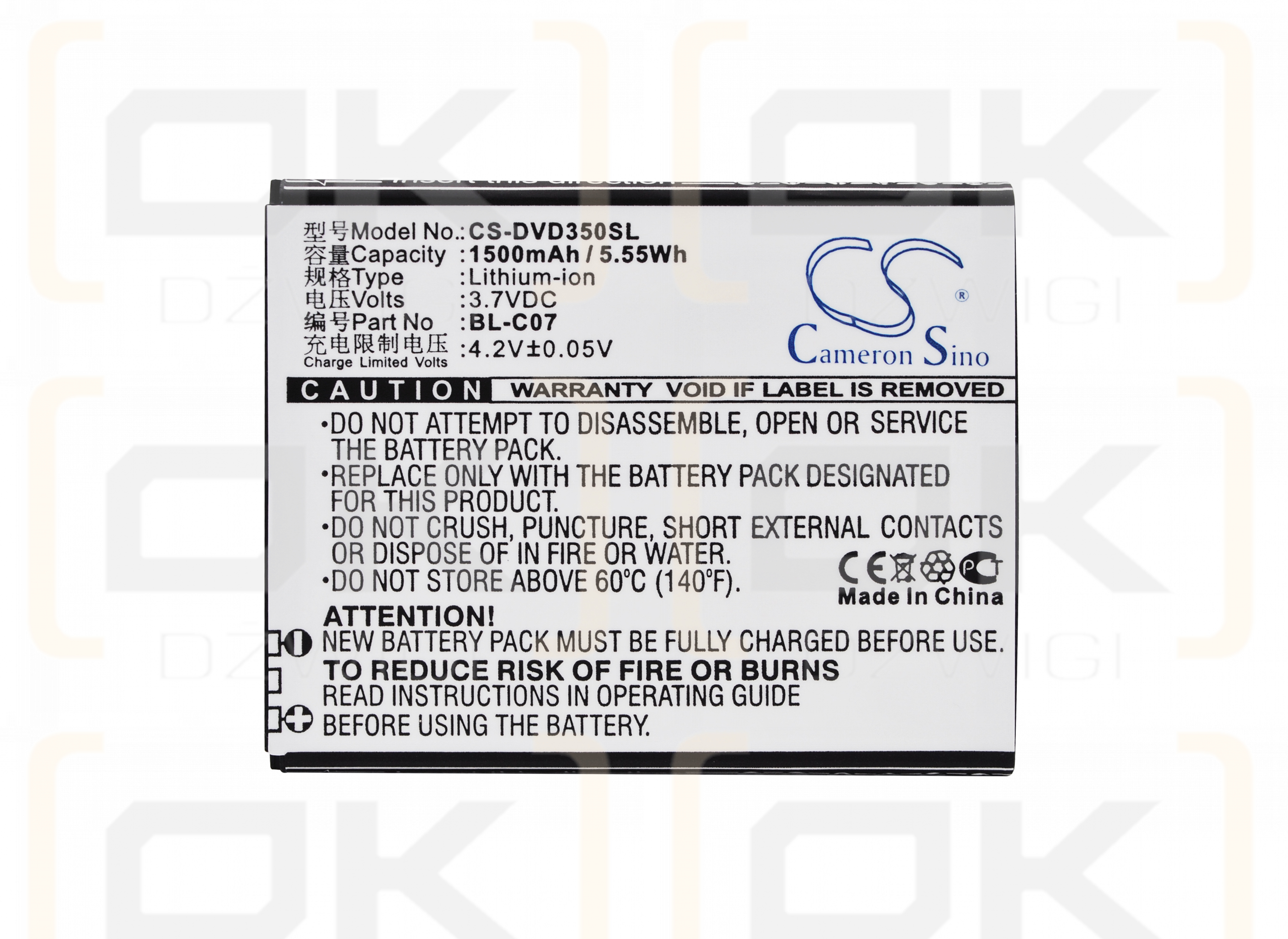 DOOV D350 / BL-C07 1500 mAh Li-Ion 3,7 V (Cameron Sino)