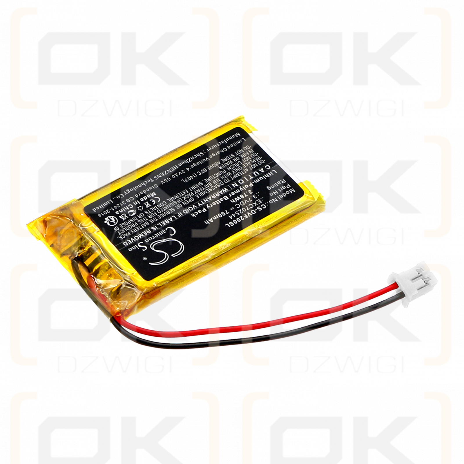 Divoom IFIT-2 / EXC702544 750mAh Li-Polímero 3.7V (Cameron Sino)