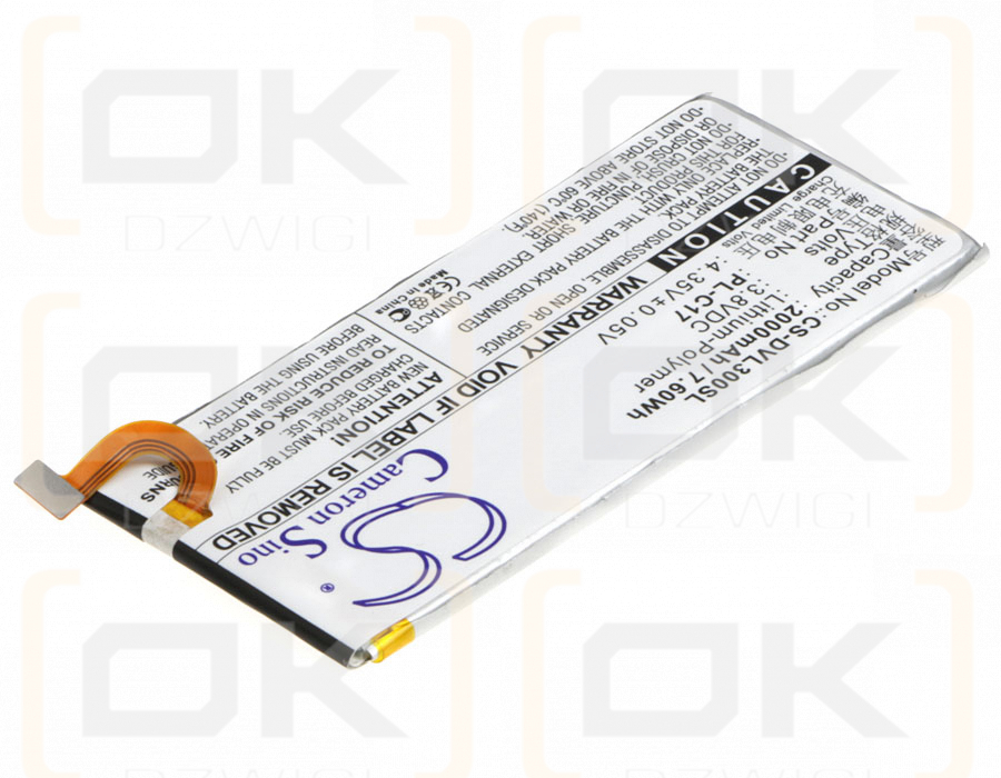 DOOV L3C / PL-C17 2000mAh Li-Polymer 3.8V (Cameron Sino)