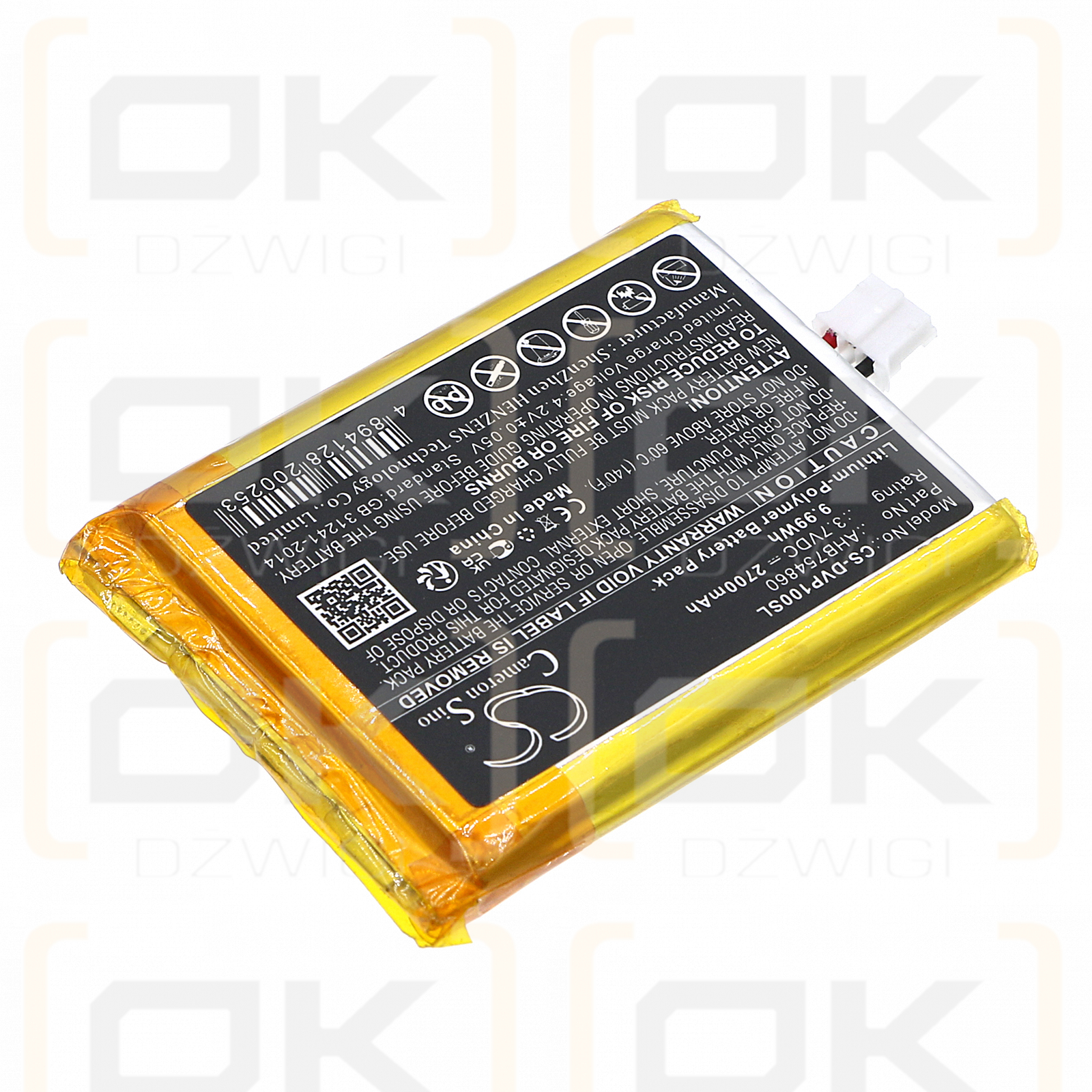 Divoom Ditoo Pro / AHB754860 2700 mAh Li-Polymer 3,7 V (Cameron Sino)