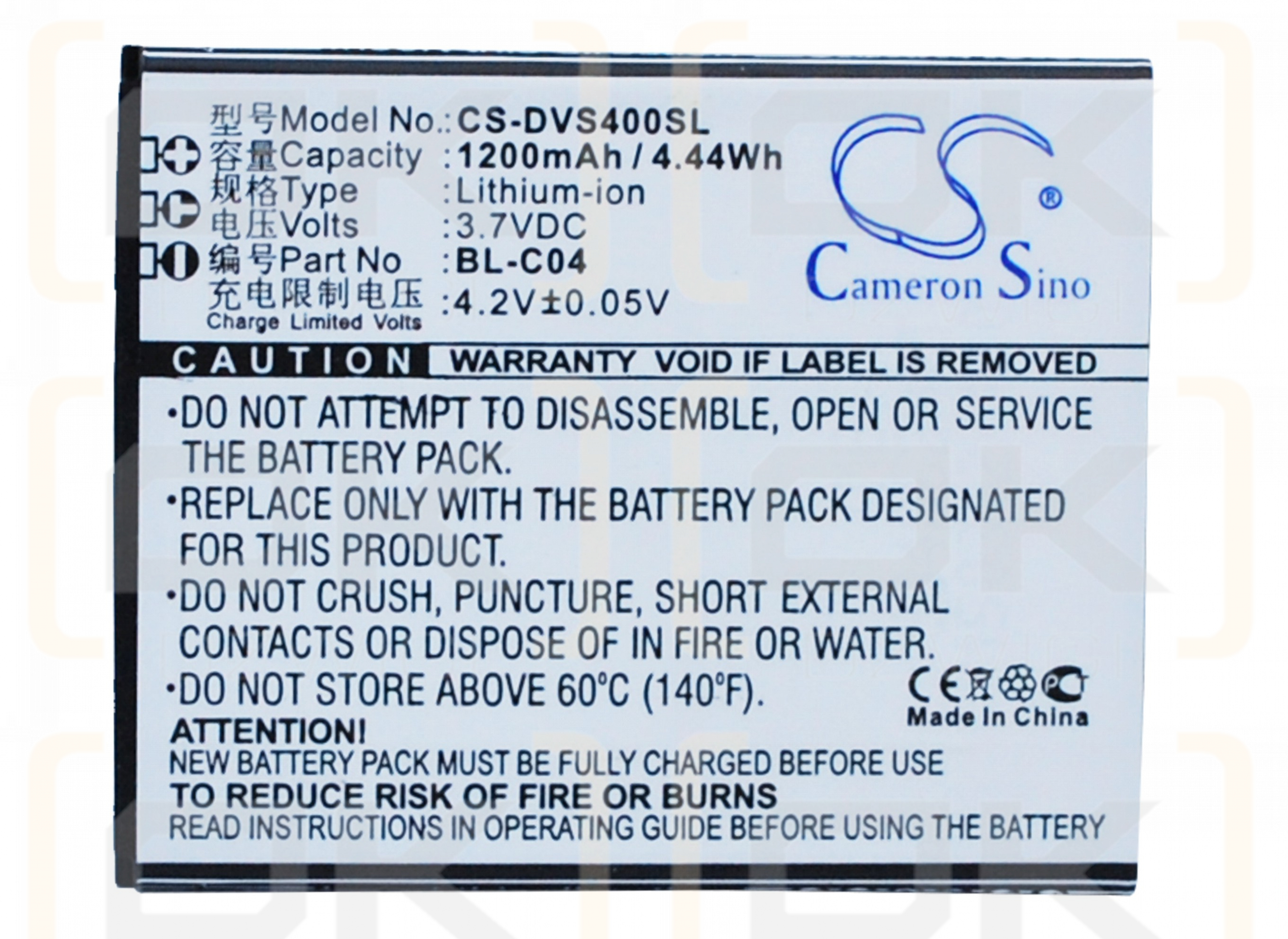 DOOV D500 / BL-C04 1200 mAh Li-Ion 3,7 V (Cameron Sino)