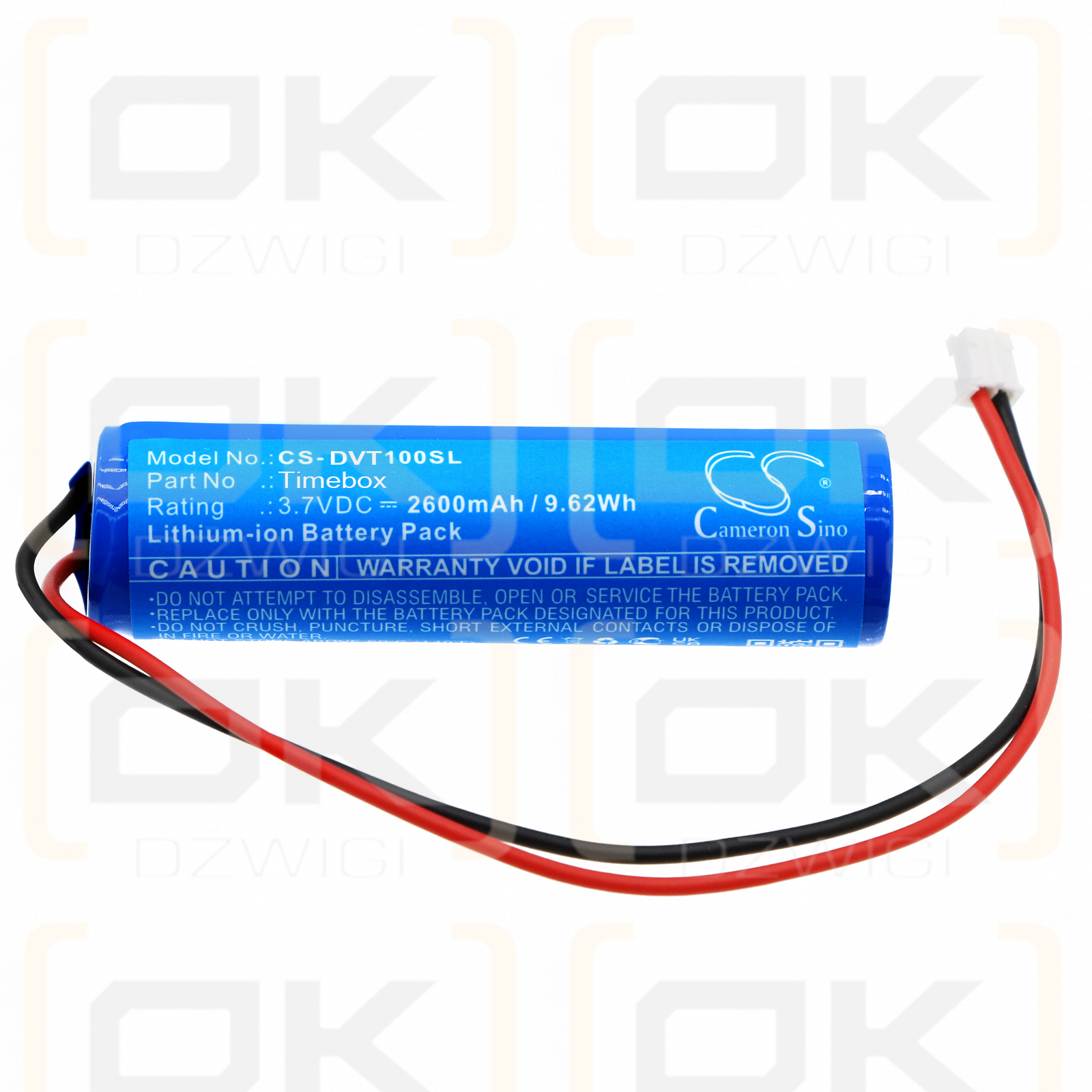 Divoom Timebox 2600mAh Li-ion 3.7V (Cameron Sino)