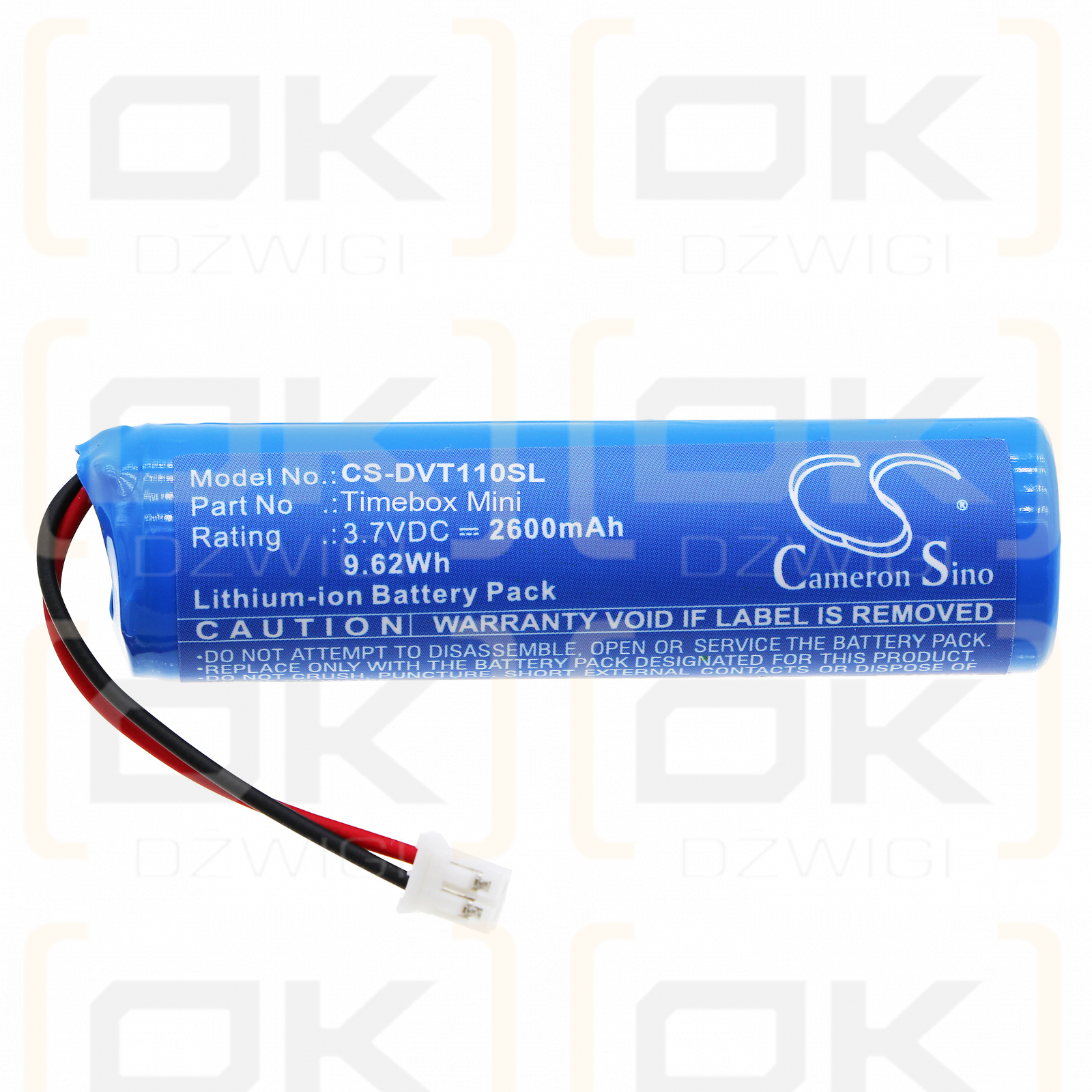 Divoom Timebox-Mini 2600mAh Li-ion 3.7V (Cameron Sino)