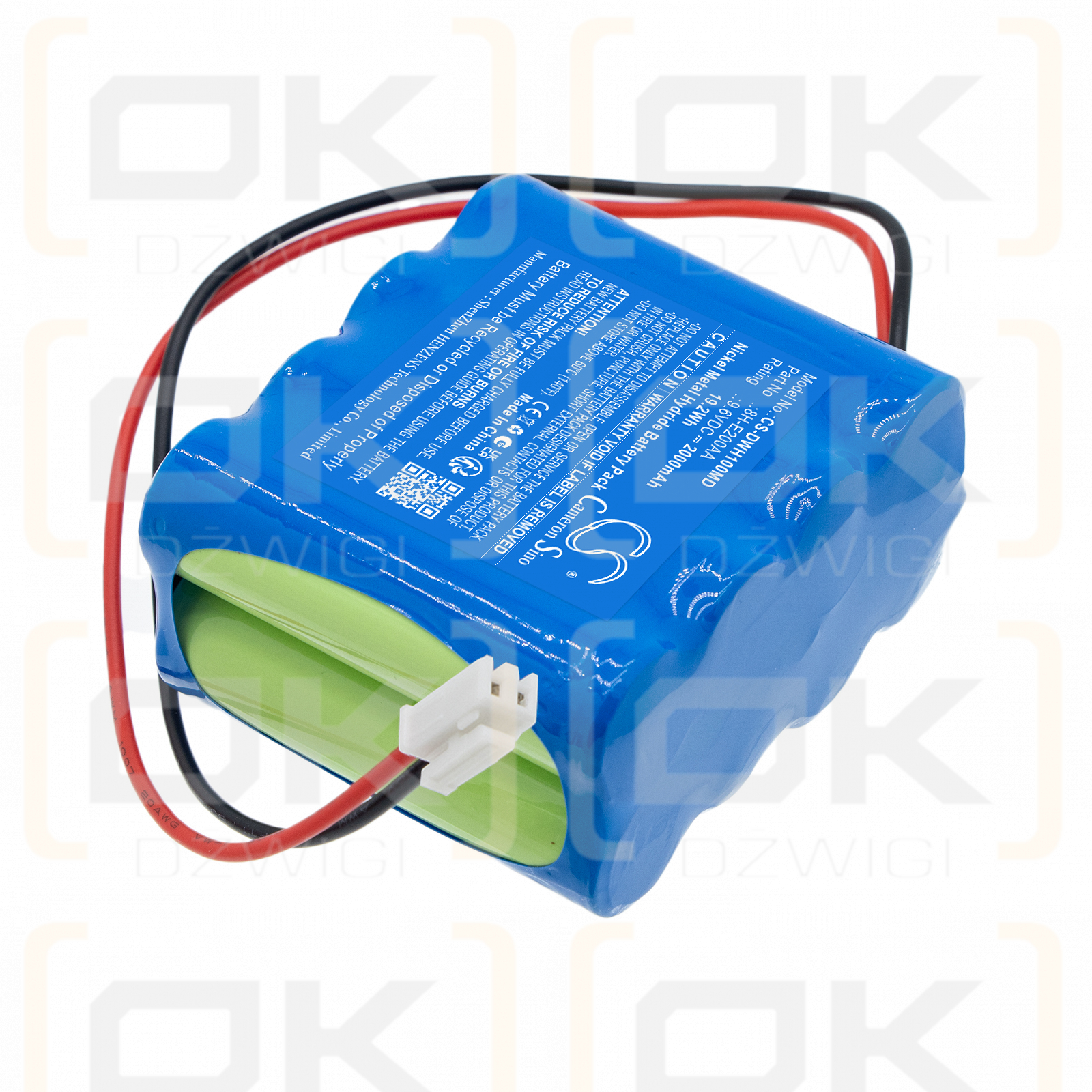 Сменный аккумулятор для DAIWHA MP-1000 / 8H-E200AA 2000 мАч Ni-MH 9,6 В (Cameron Sino)