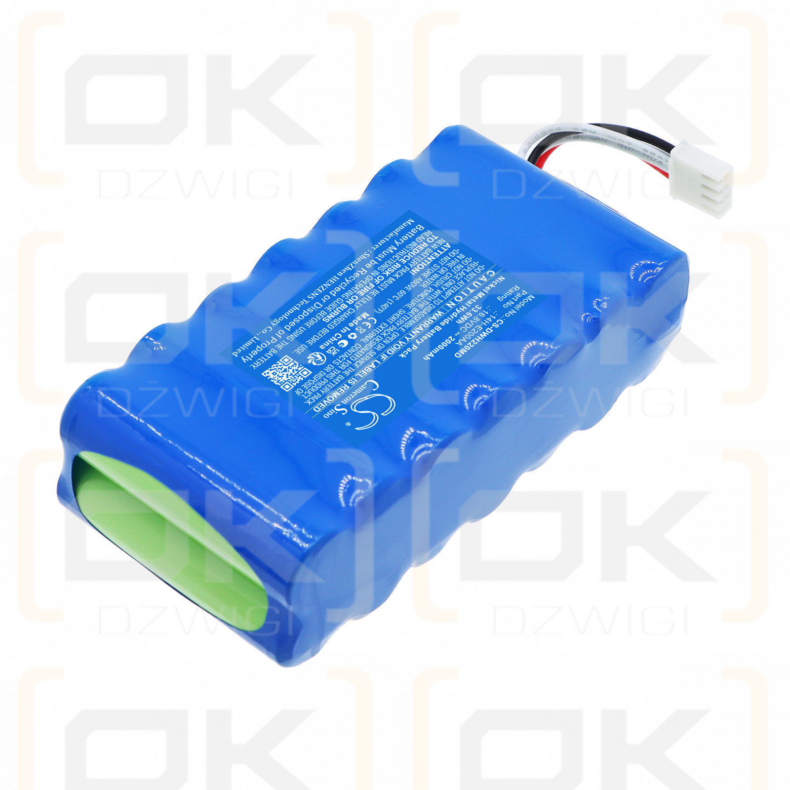 Сменный аккумулятор для DAIWHA DI-2200 / 14H-E200AA 2000 мАч Ni-MH 16,8 В (Cameron Sino)