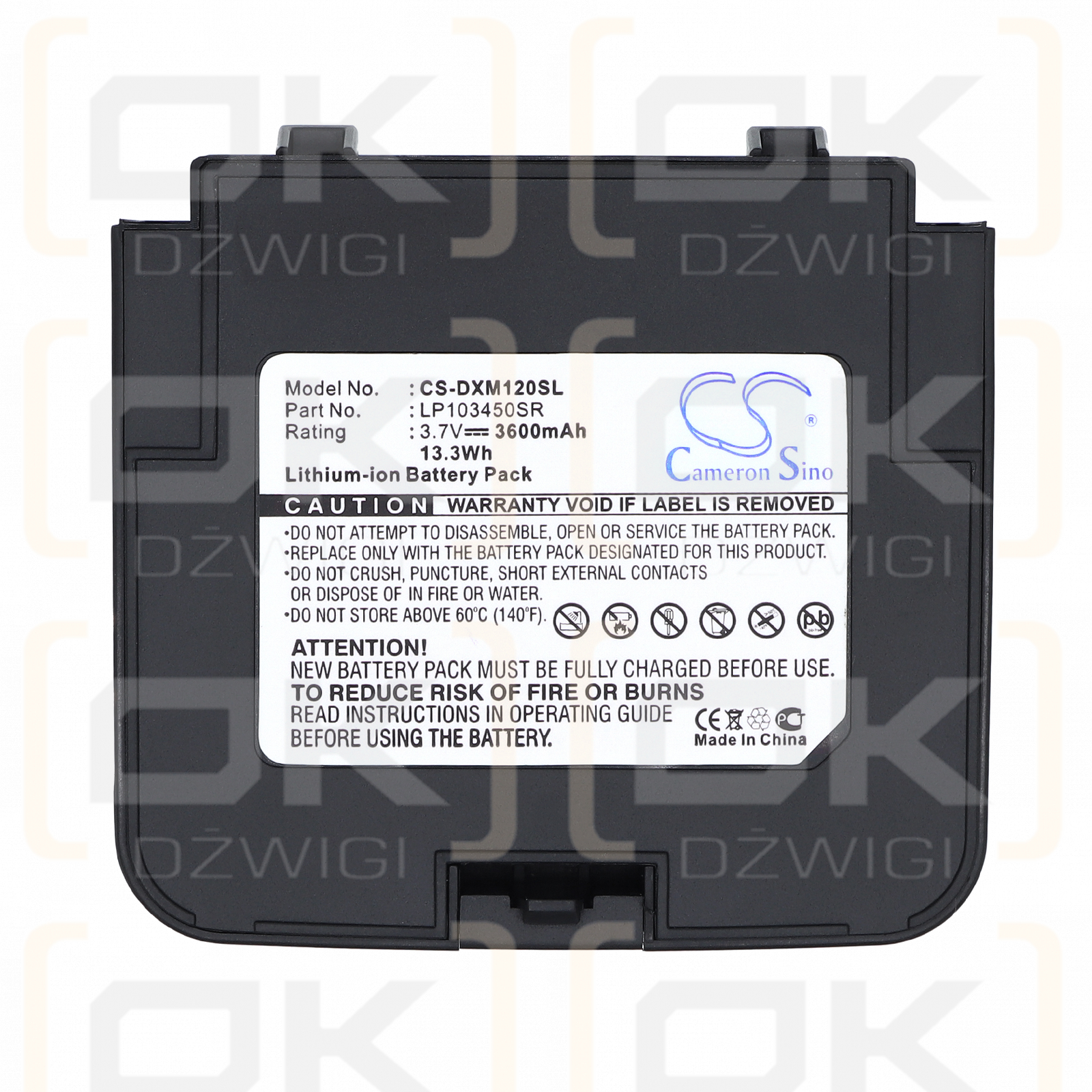 Delphi SA10120 / LP103450SR 3600 mAh Li-Ion 3,7 V (Cameron Sino)