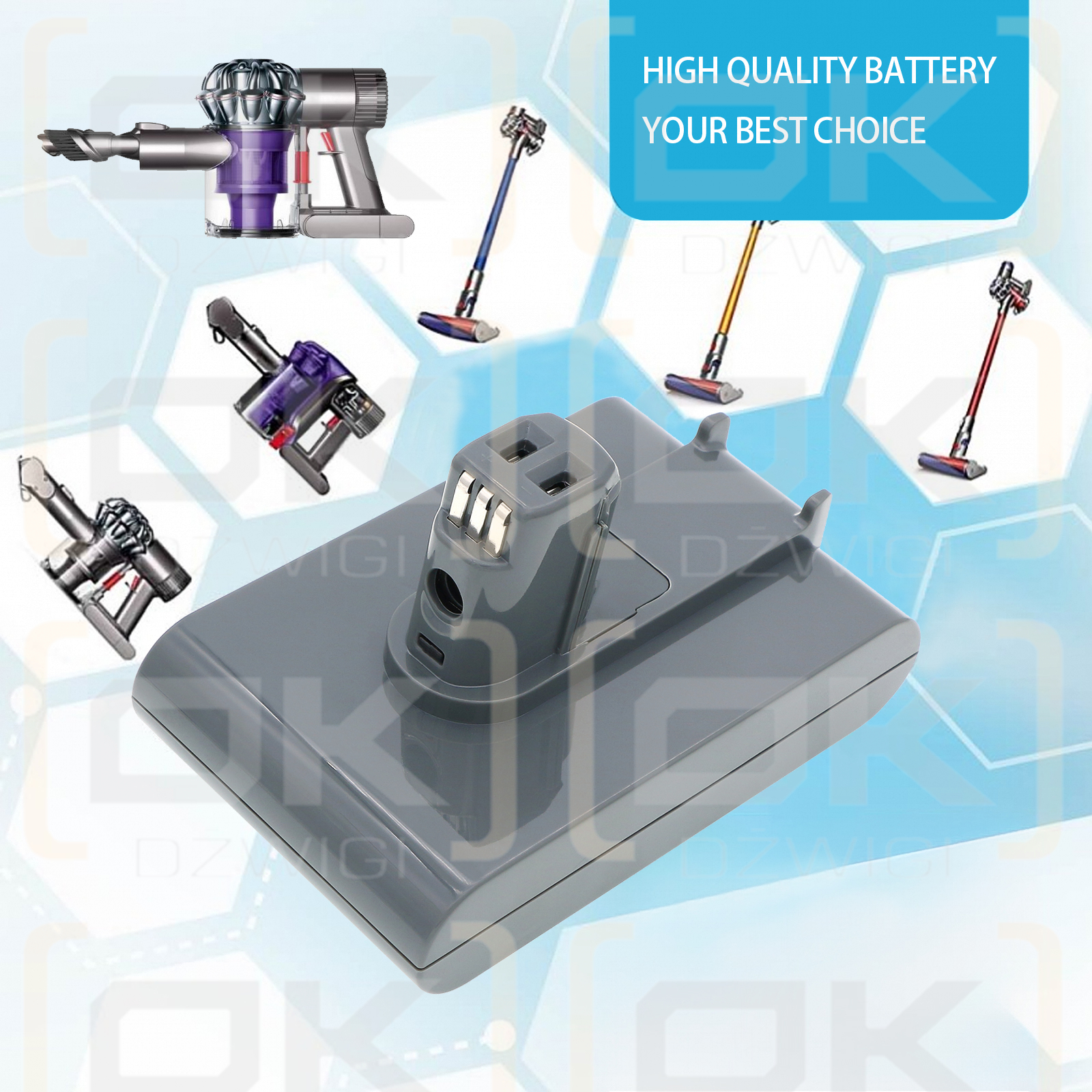 Dyson DC44 Exclusive / 17083-2811 2000 mAh Li-Ion 22,2 V (Cameron Sino)