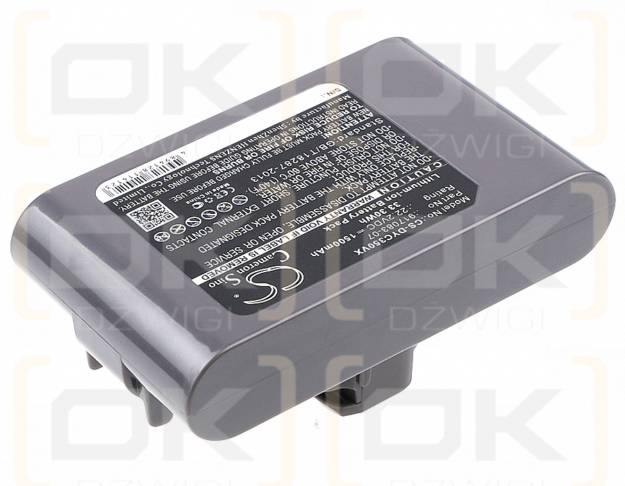 Dyson DC35 Exclusivo / 917083-07 1500mAh Li-ion 22.2V (Cameron Sino)