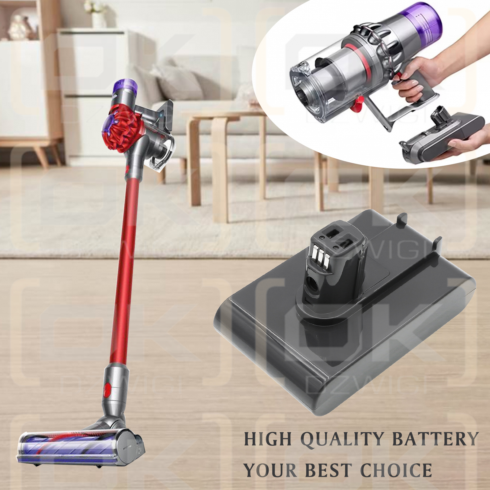 Dyson DC35 Exclusive / 917083-07 1500 mAh Li-Ion 22,2 V (Cameron Sino)