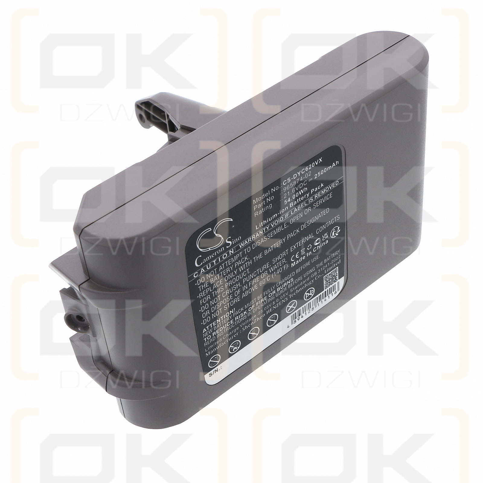 Dyson V6 Trigger / 965874-02 2500 mAh Li-Ion 21,6 V (Cameron Sino)