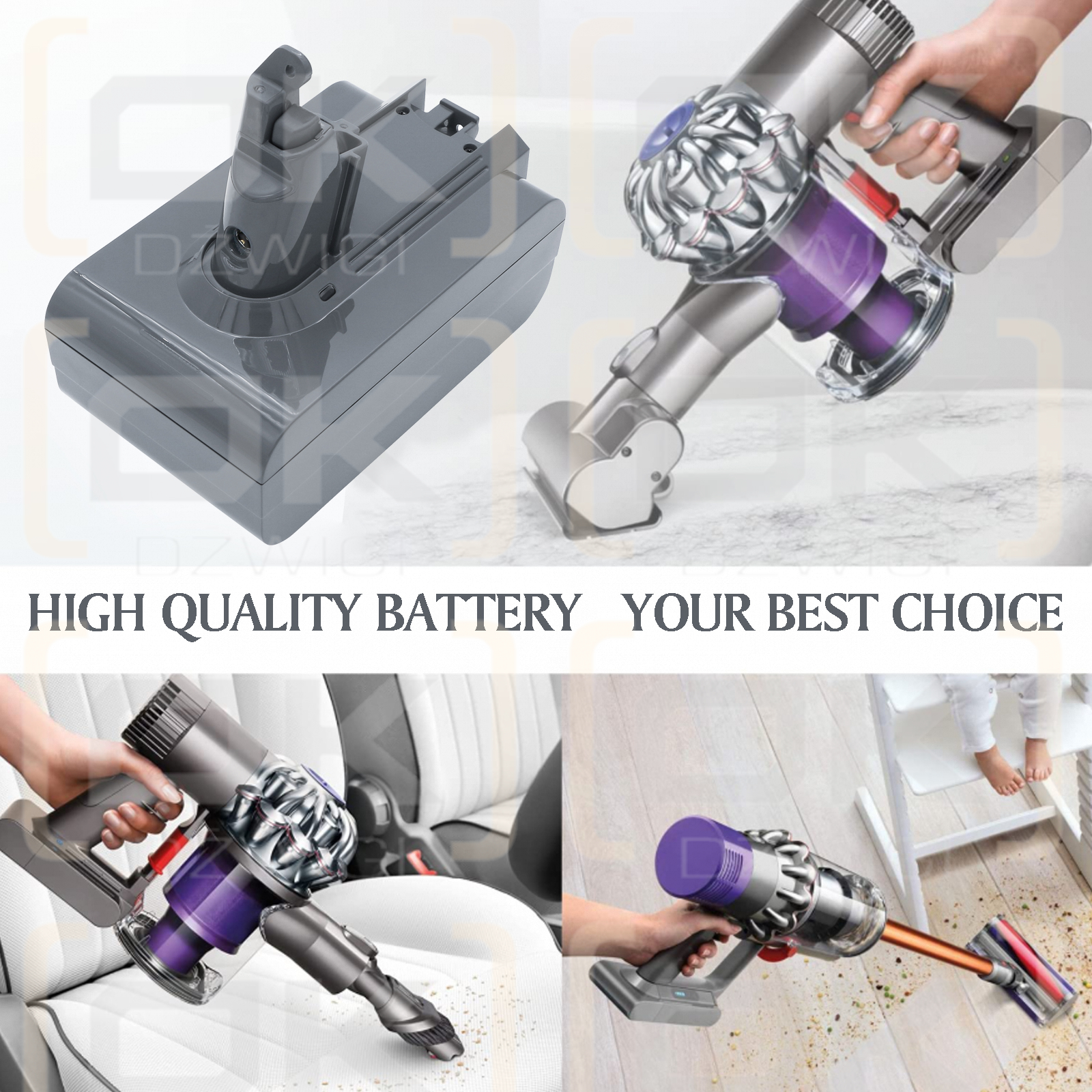 Dyson V6 Trigger / 965874-02 4000 mAh Li-Ion 21,6 V (Cameron Sino)