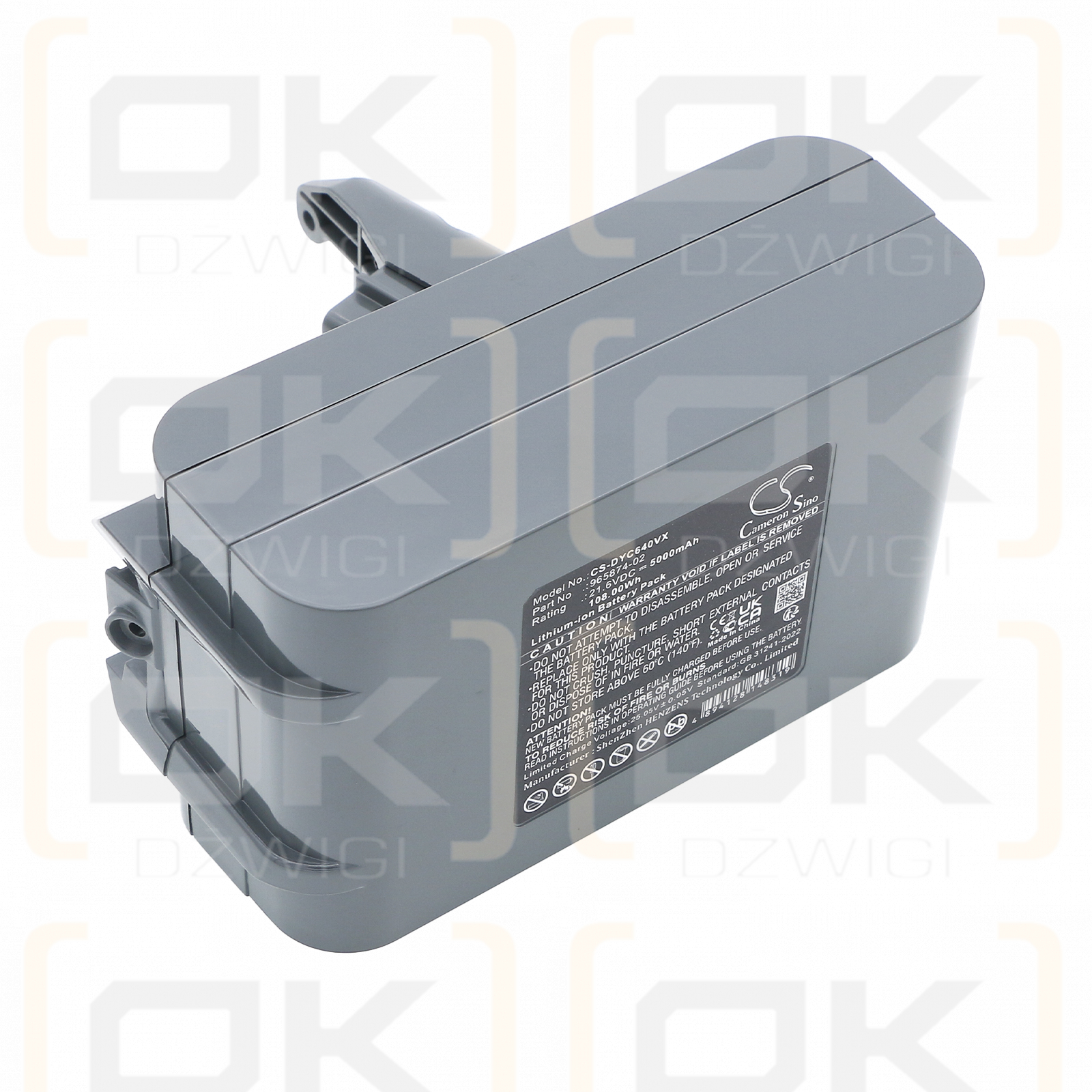 Dyson V6 Trigger / 965874-02 5000 mAh Li-Ion 21,6 V (Cameron Sino)